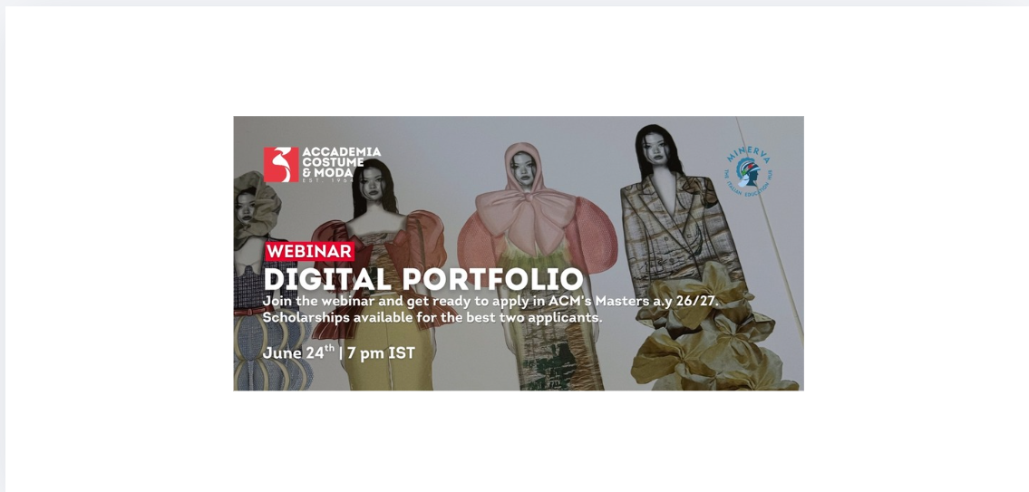 Master the Art of the Digital Portfolio by Accademia Costume &amp; Moda