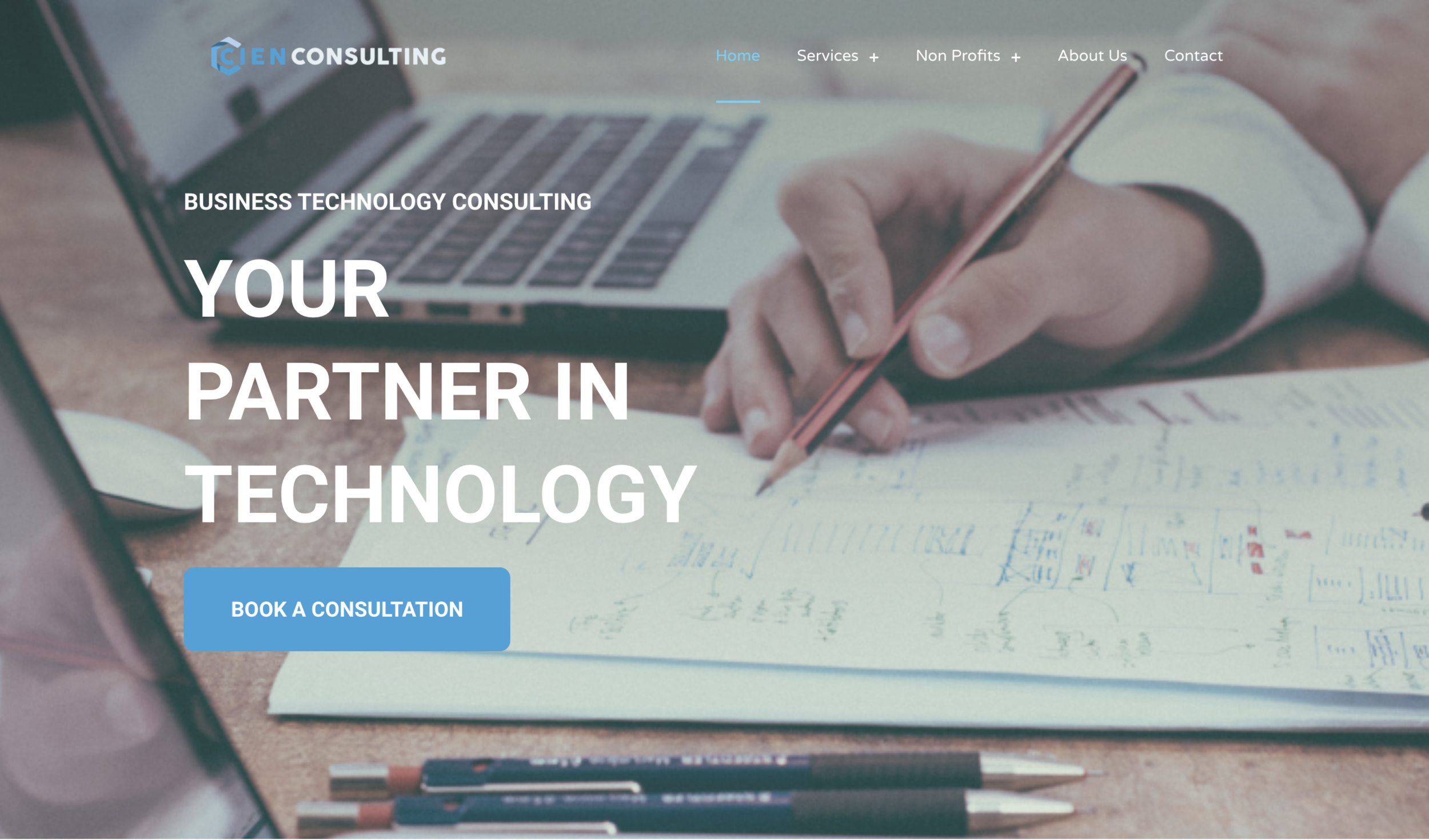 Cien Consulting - Website Redesign