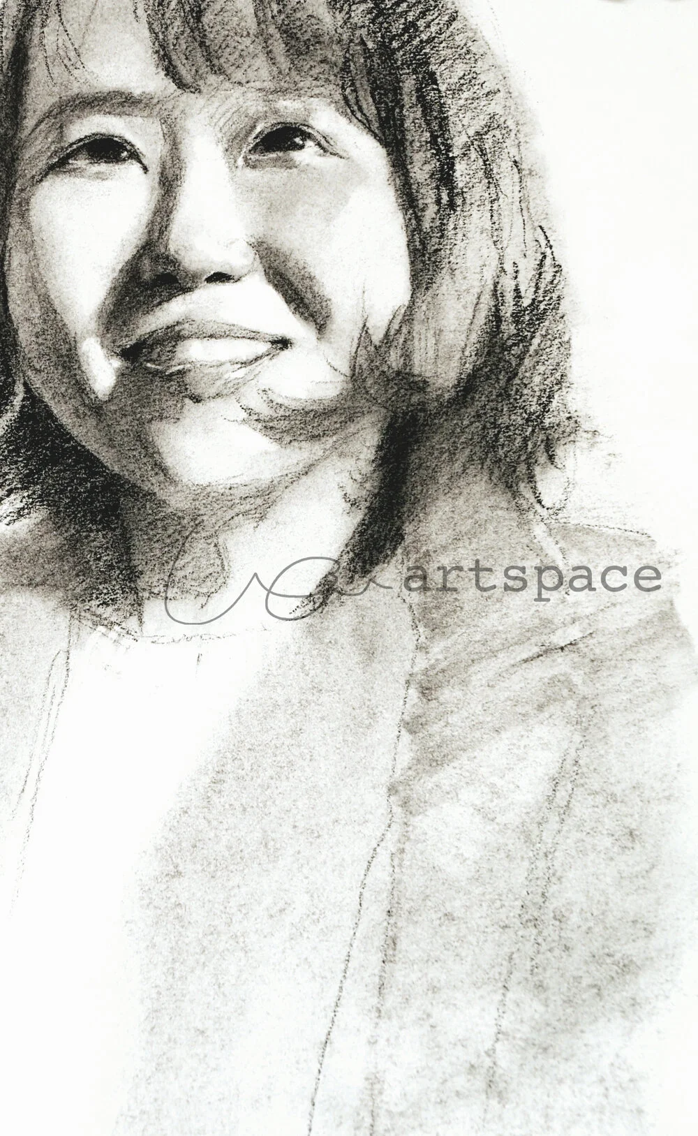  Charcoal on paper 