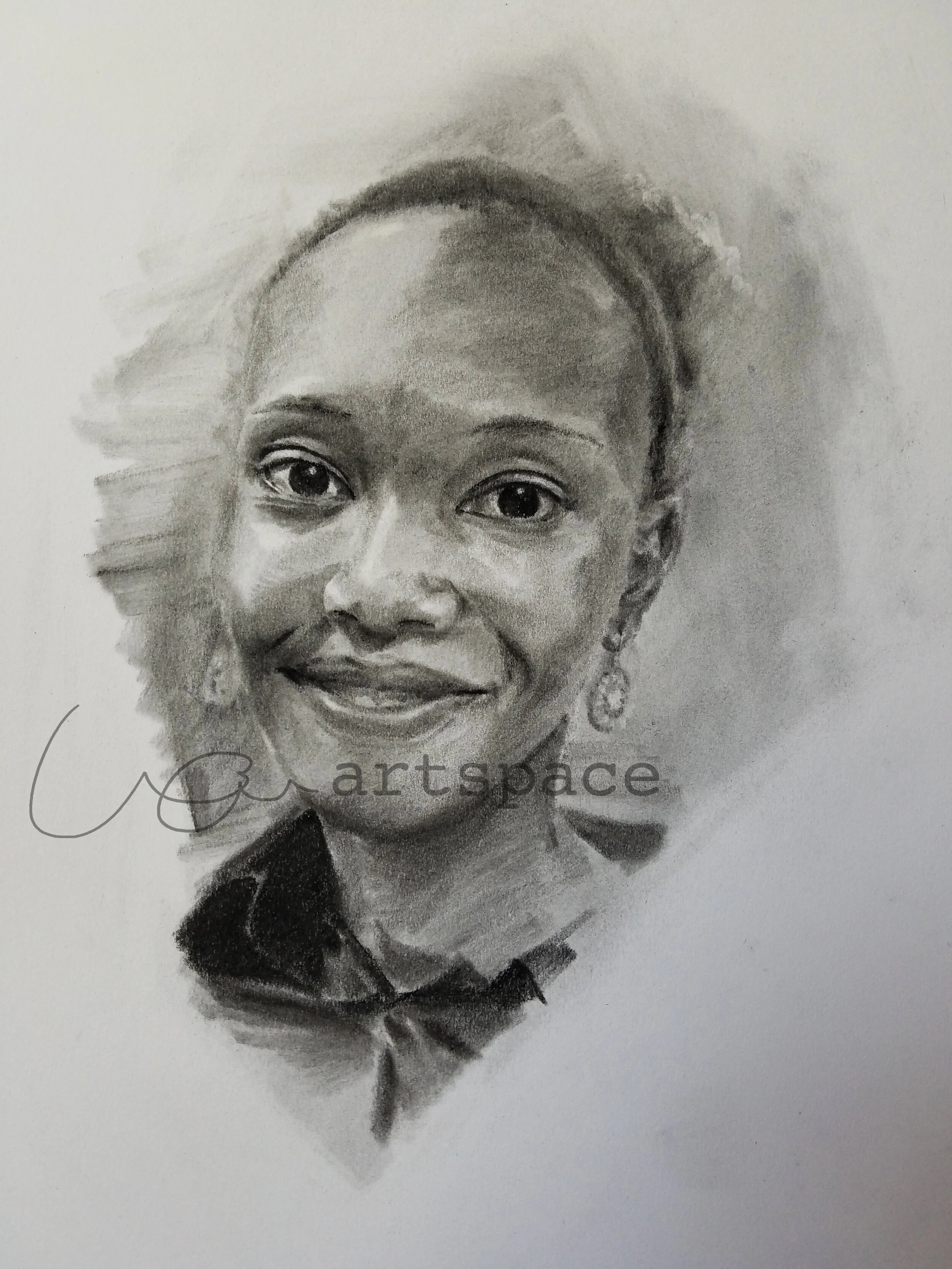  Charcoal on paper 