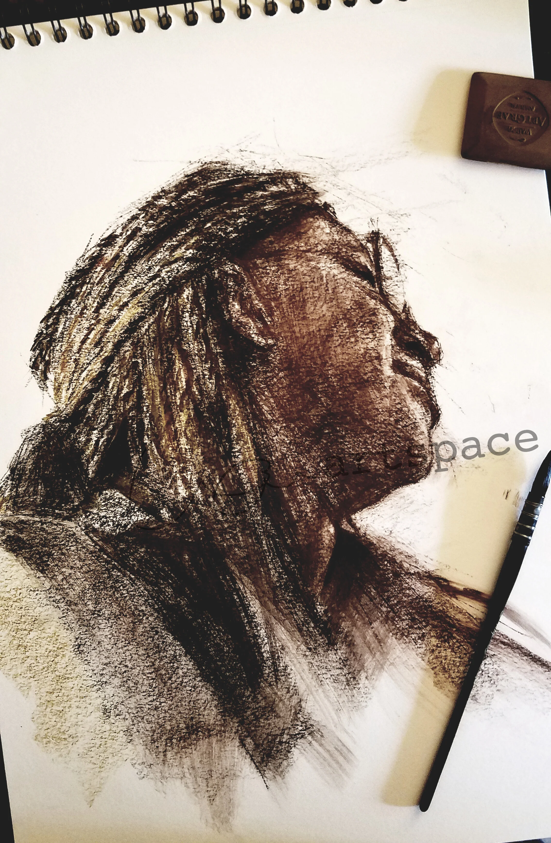  Pigment on paper 