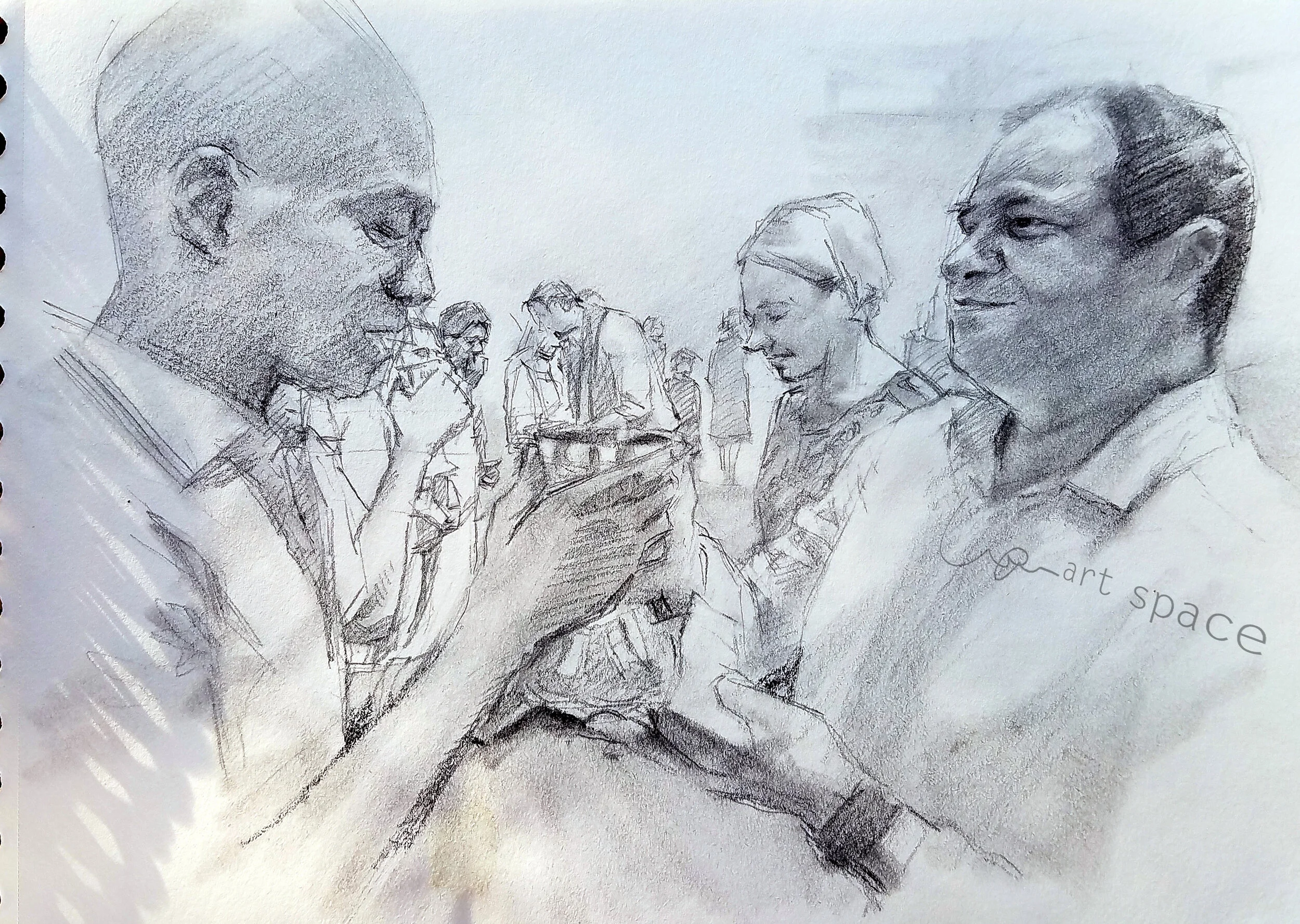  Graphite pencil on paper 