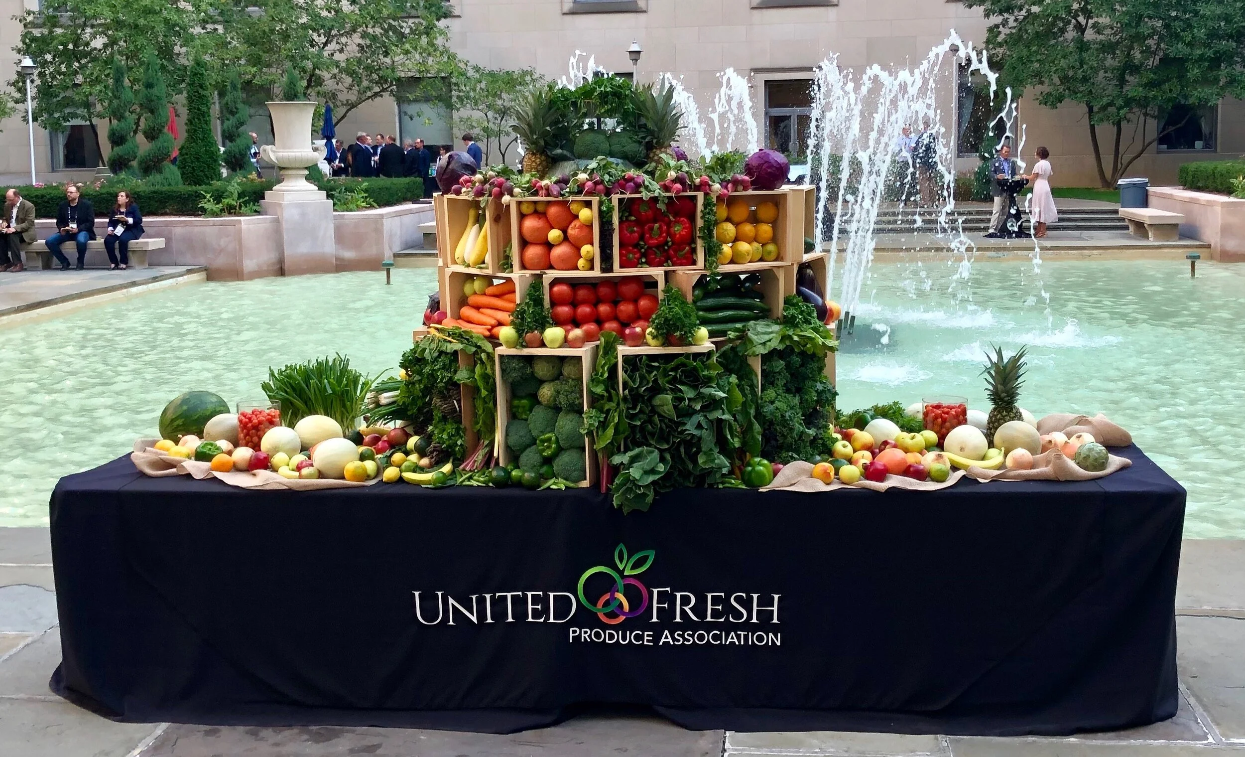 A beautiful focal piece by United Fresh Produce Association