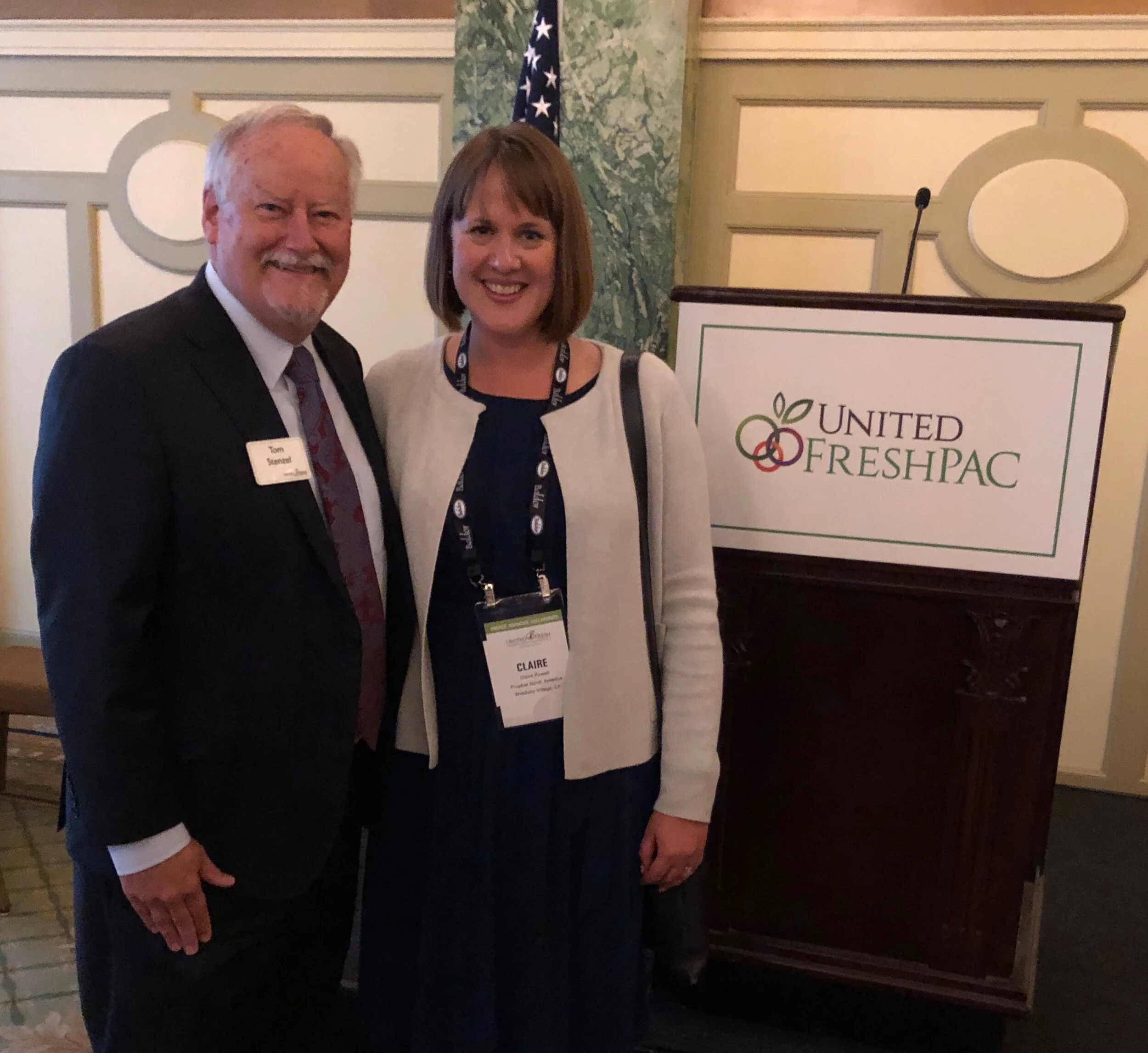 Tom Stenzel | CEO | United Fresh Claire Powell | VP – Global Business Development | Prophet