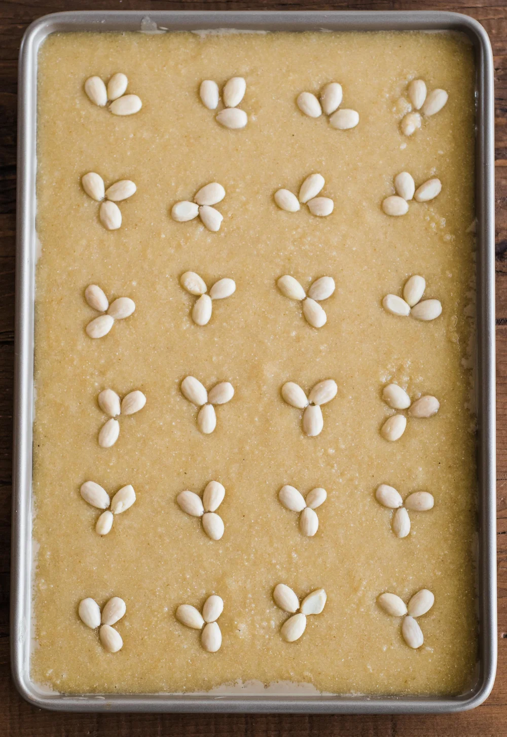 Namoura Syrup Soaked Semolina Cake Omayah Cooks Syrian Recipes Photography By Omayah Atassi