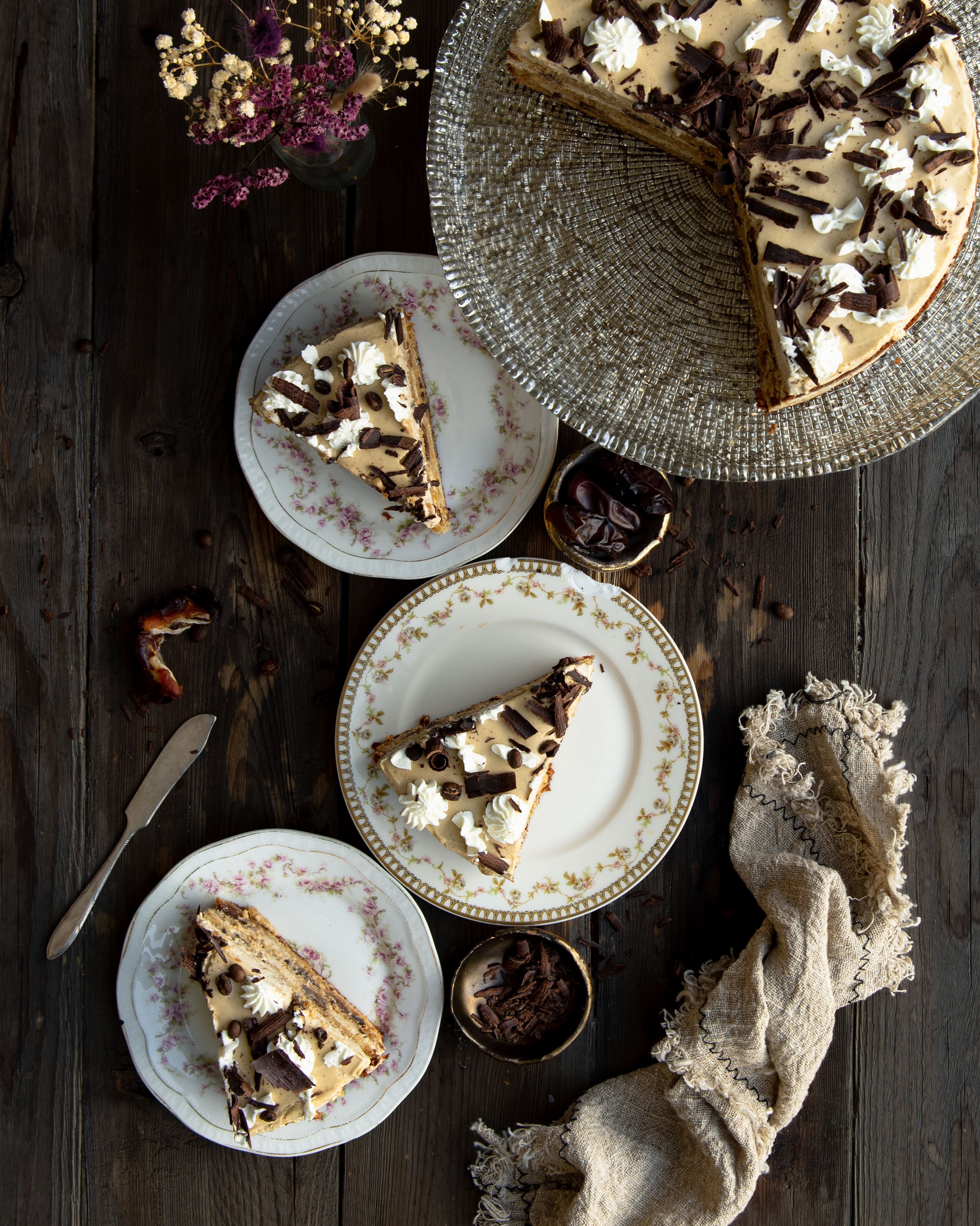 Pistachio Cake with Mohallabieh Cream - Savory&SweetFood