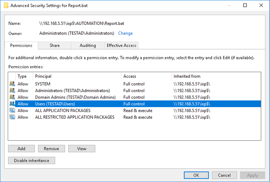 Remote Code Execution as SYSTEM via weak permissions on EasyInstall Engine Service share -