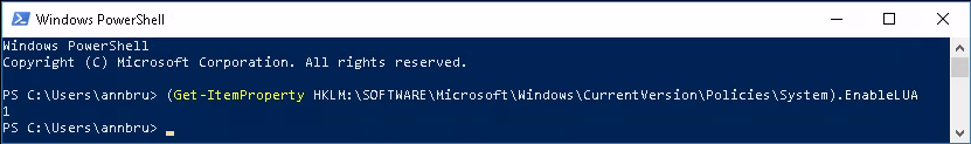 Disable UAC using EasyInstall Agent Service on client system