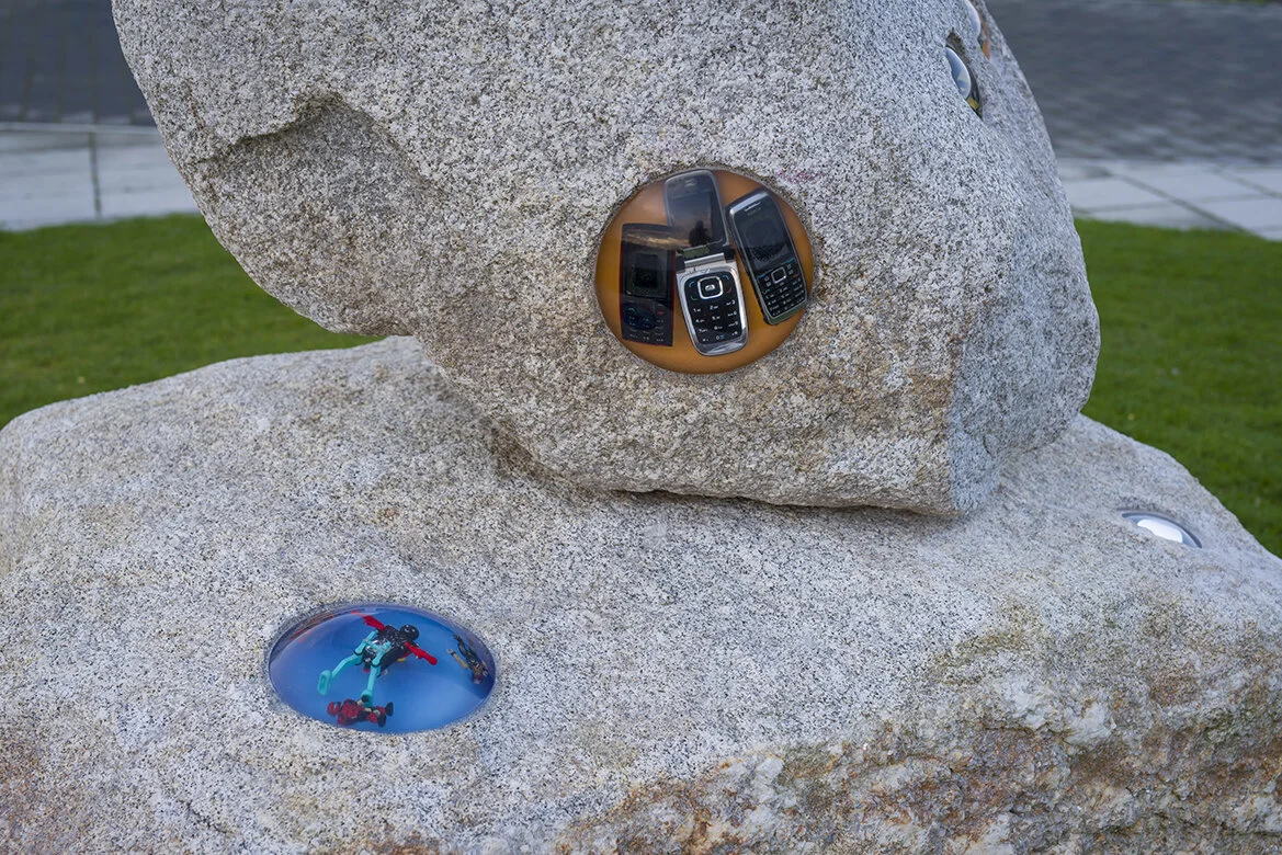 Irish Artist, Ruth E Lyons, Public Art, Public Sculpture, Future Fossil, Fossil Wonder, Colaiste Raithin, megalith