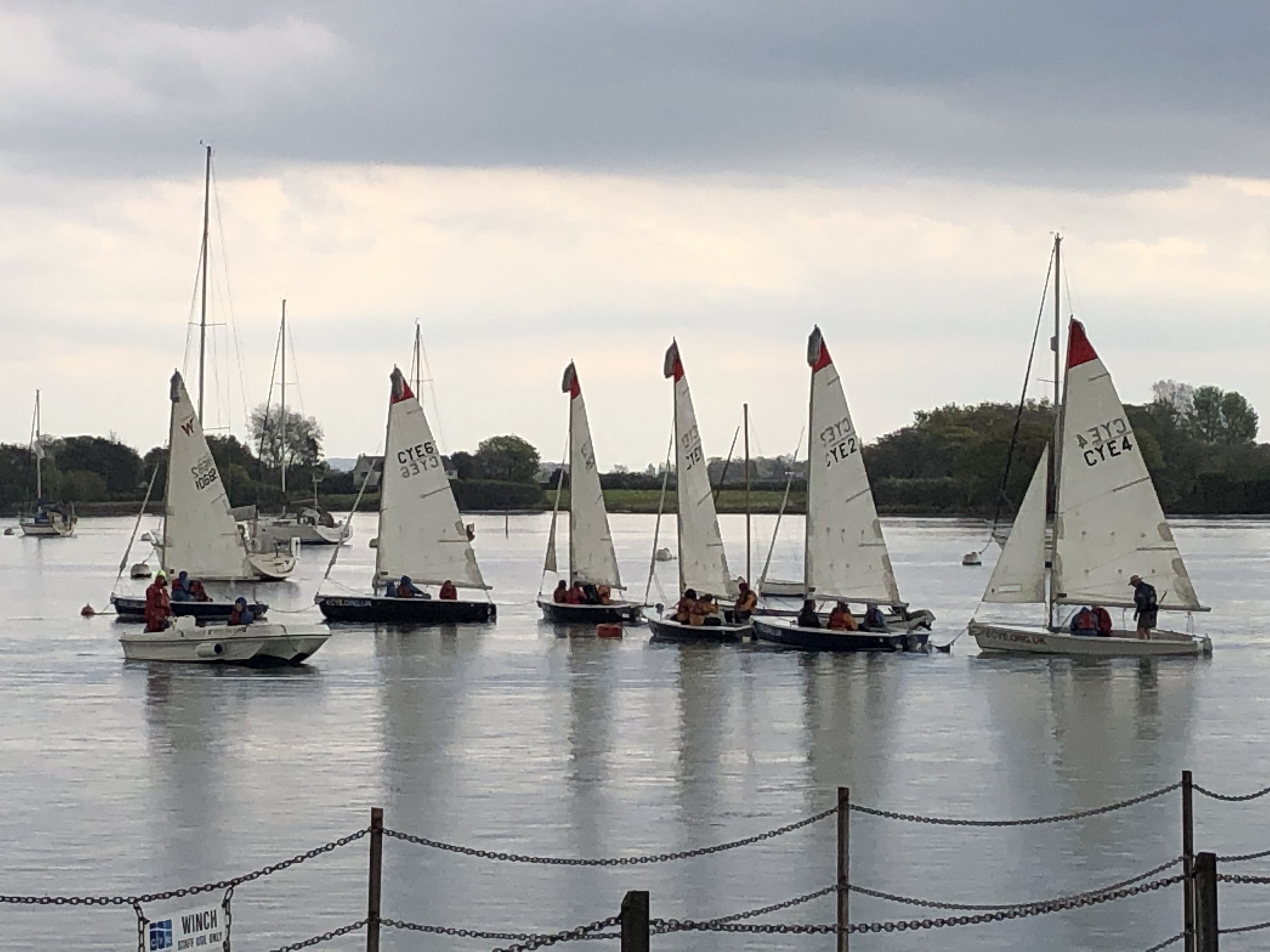 Sailing at CYE centre near Chichester