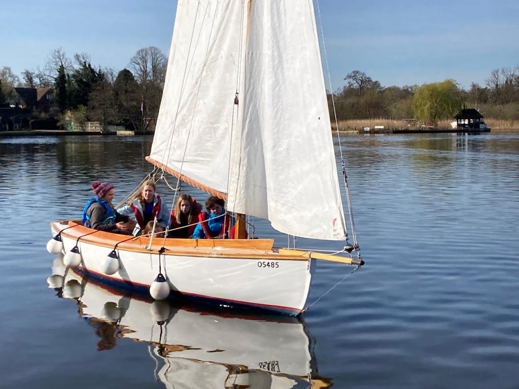 Learning to sail for teenagers in Norfolk England