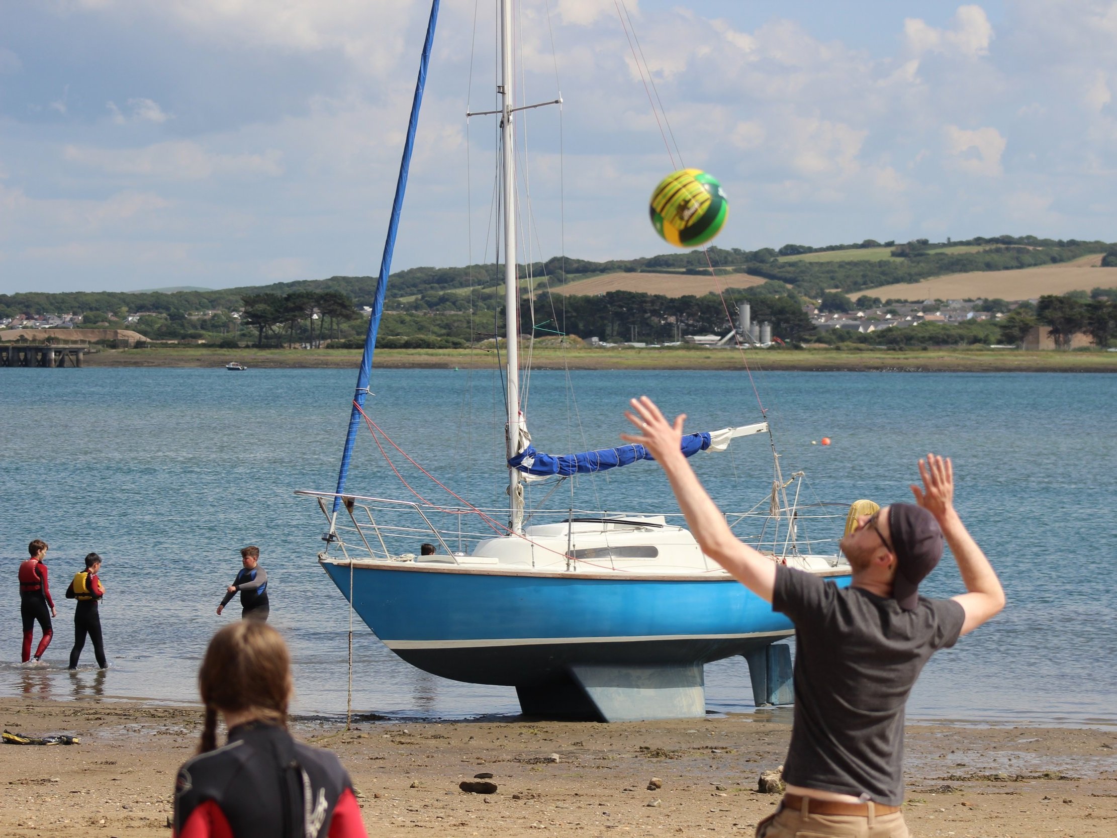 Beach volleyball - one of many activities on our UK summer camps