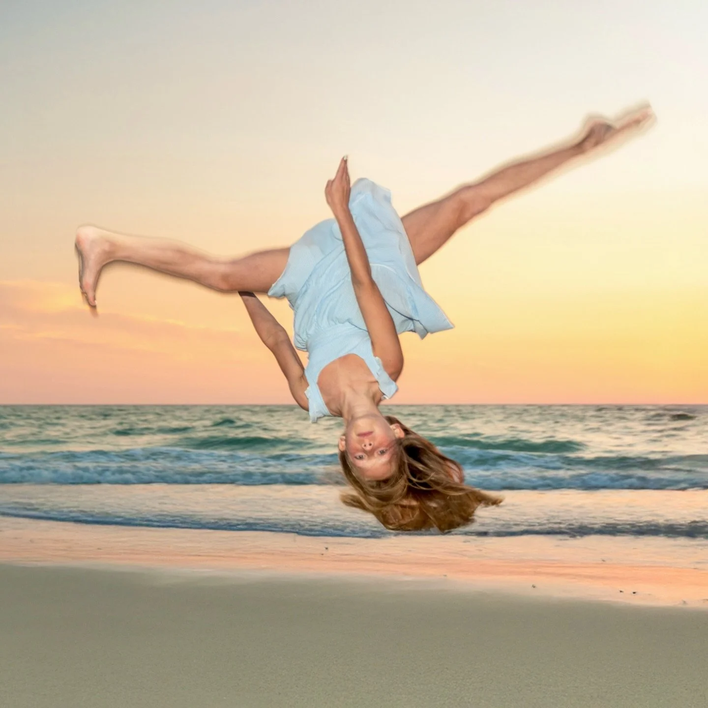 She wanted me to capture her flip out at our session