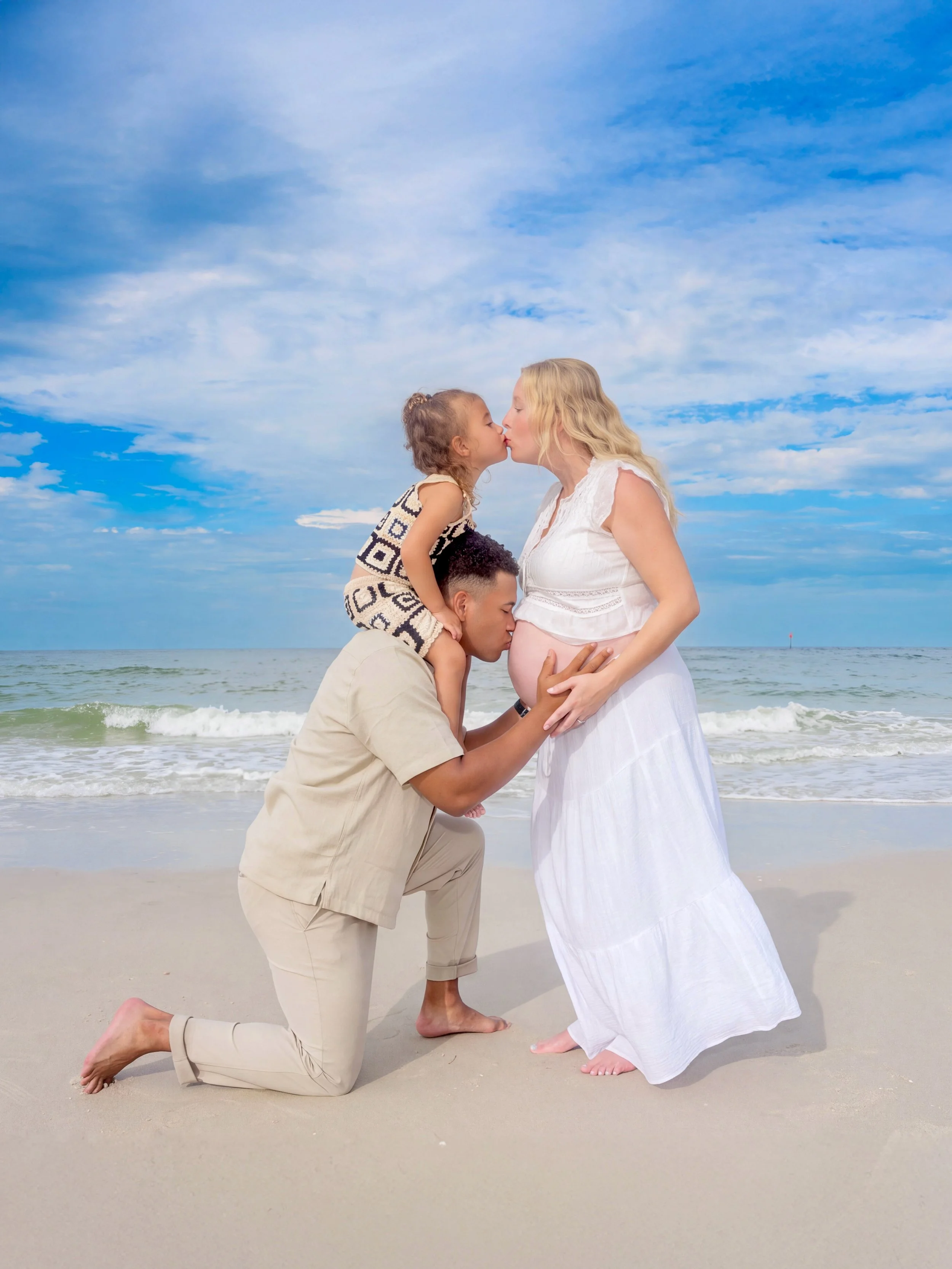 Maternity Photography on beach in St Petersburg Florida
