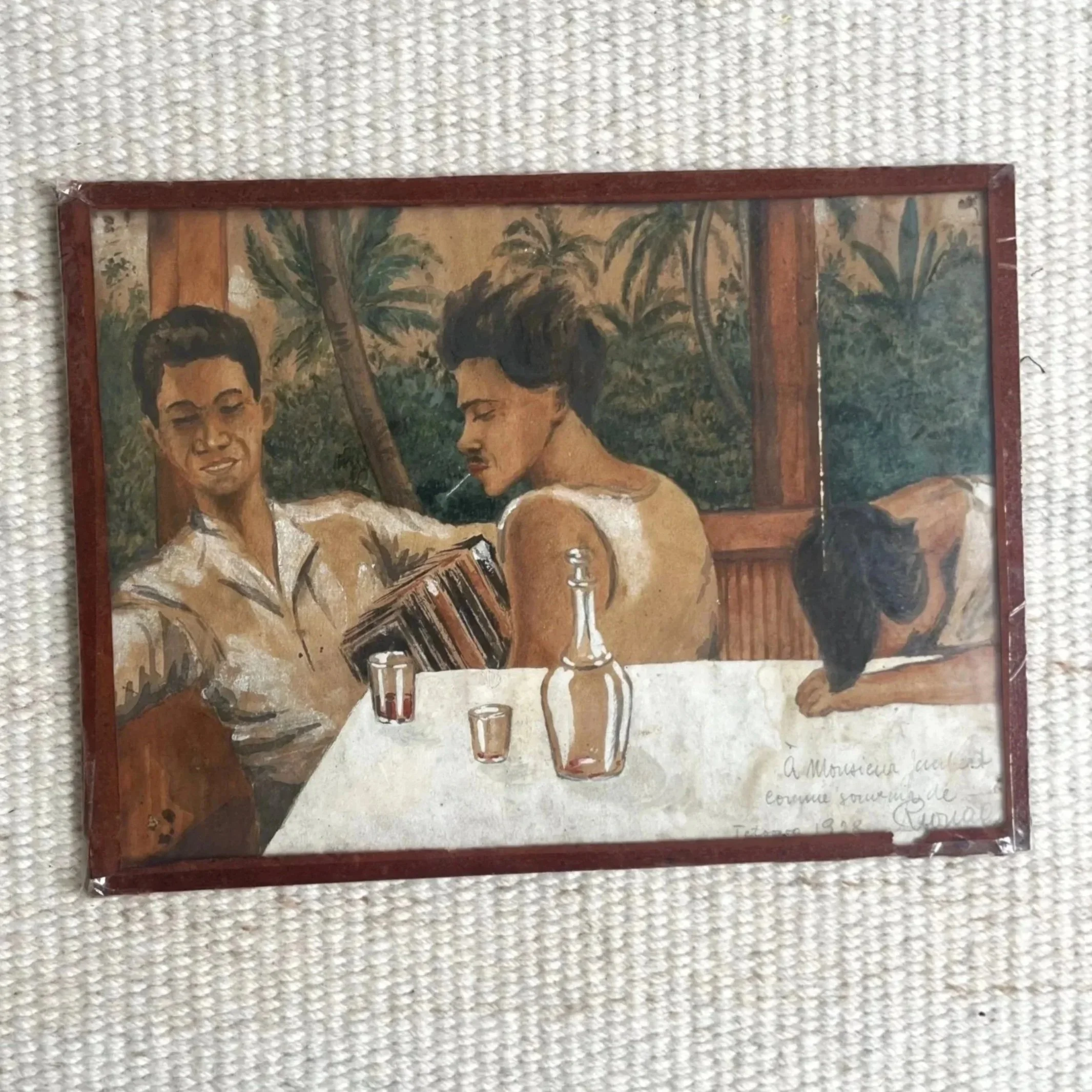 Scène polynésienne  de 1928.