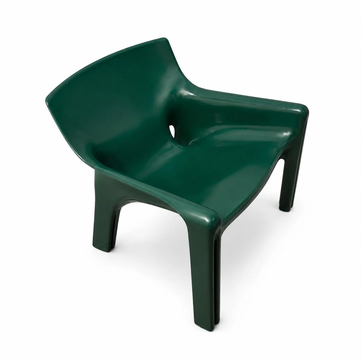 Fauteuil Vintage Vert Élégant