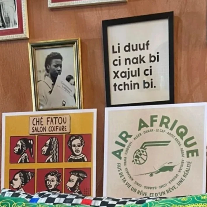 Affiche Air Afrique AfroCuration katia bertrand