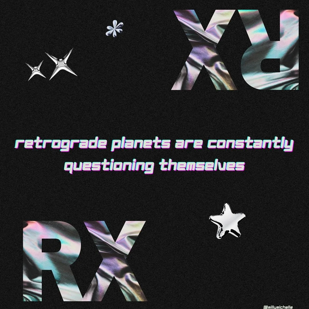 Because they are unsure of themselves. They have a level of inertia that direct planets do not have, even while facing similar human issues. Do you have a retrograde planet in any of these signs? Hella retrogrades rn 
&bull;
&bull;
&bull;
&bull;
&bul