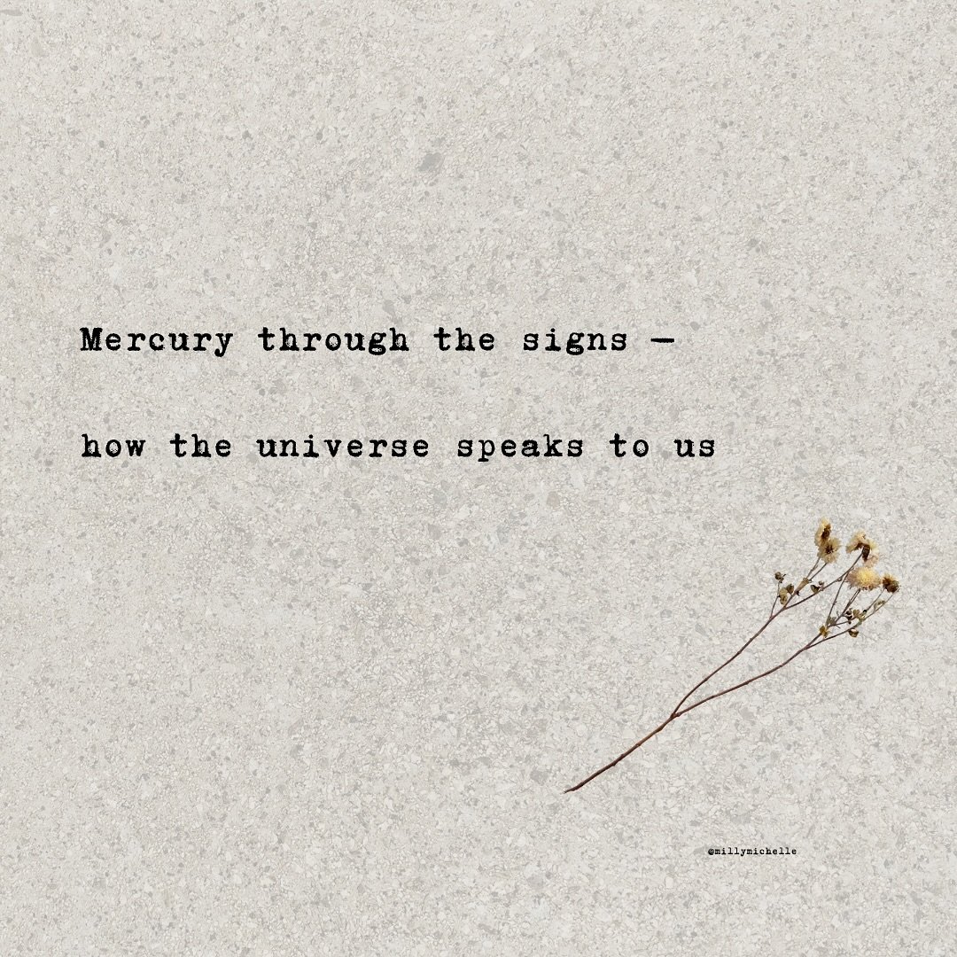 (repost) Maybe Mercury is more than how we speak and exchange information with one another, but also how the Universe speaks to us. How it seeks to get our attention. Mercury is the messenger, presiding not only over earthly communication, but cosmic