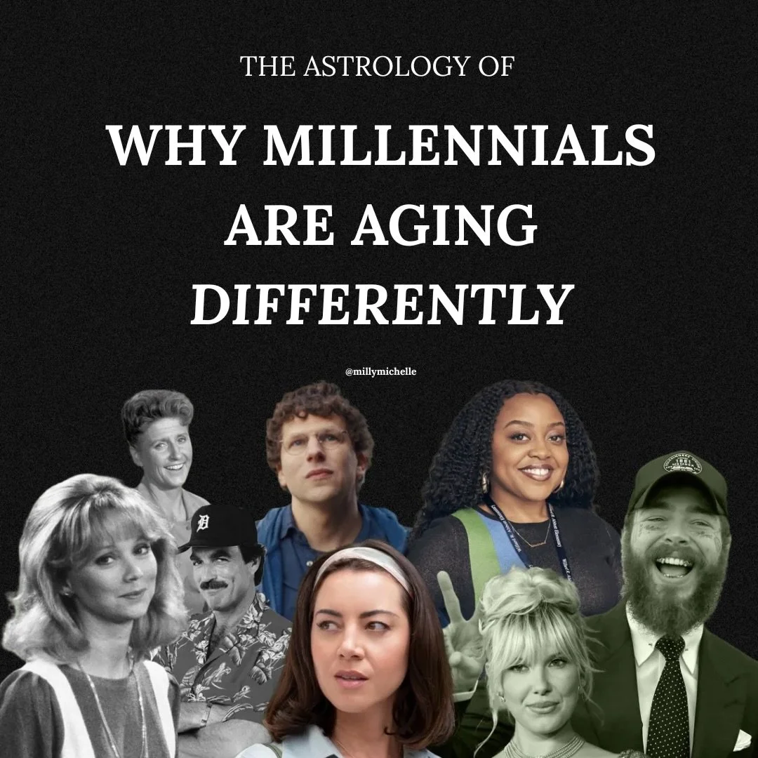 on why we are aging better than everyone else 😉 because we are astrologically wired to. blah blah caveat this, blah blah caveat that &mdash; i know this is a complex topic with many exceptions and influences. but im talking NUTS AND BOLTS ARCHETYPES