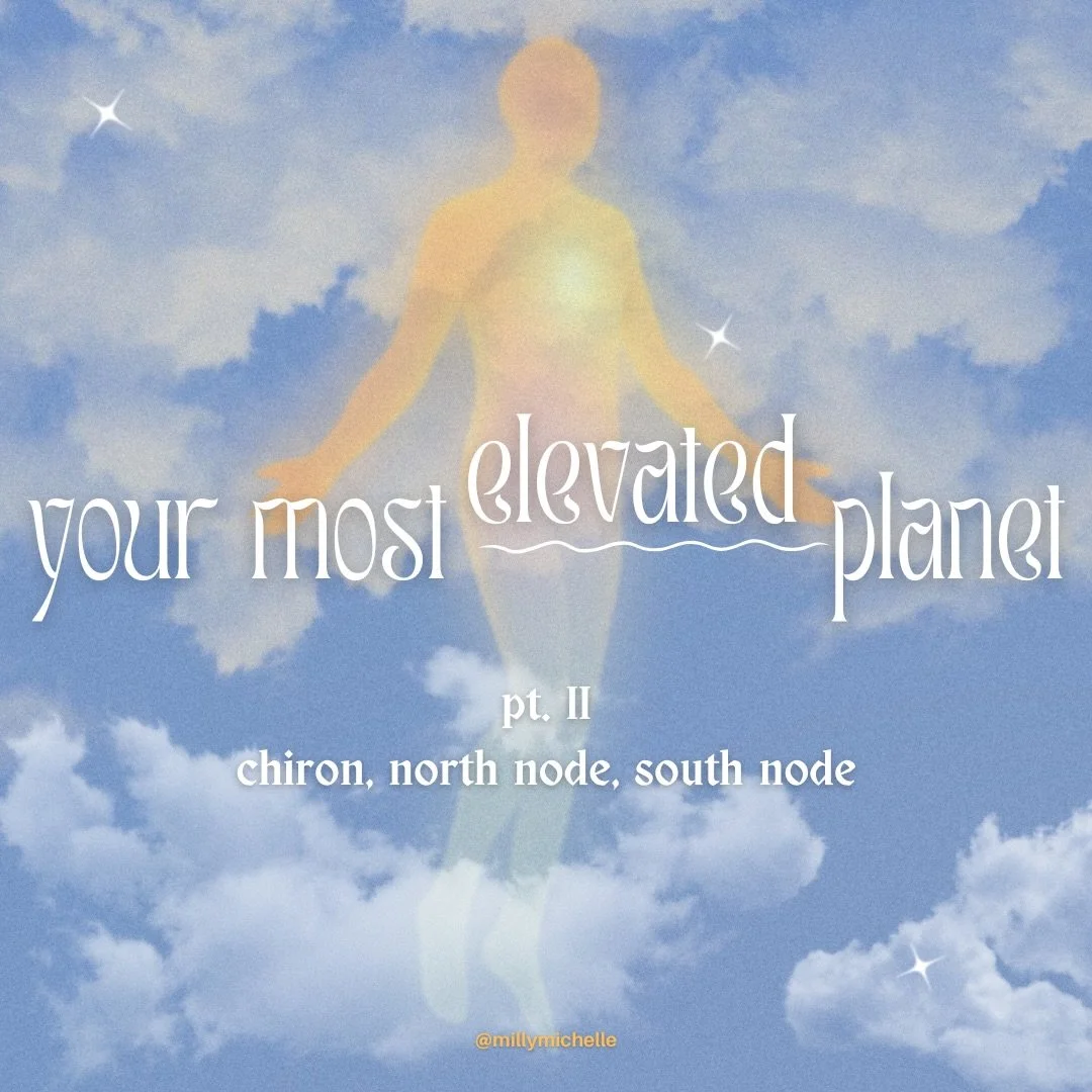 you asked, I delivered. part 2 of my &ldquo;most elevated planet&rdquo; post, only these aren&rsquo;t planets 😜. this is for the babies with elevated nodes and chirons. let me know if it resonates. 
&bull;
&bull;
&bull;
I don&rsquo;t have NN on or n