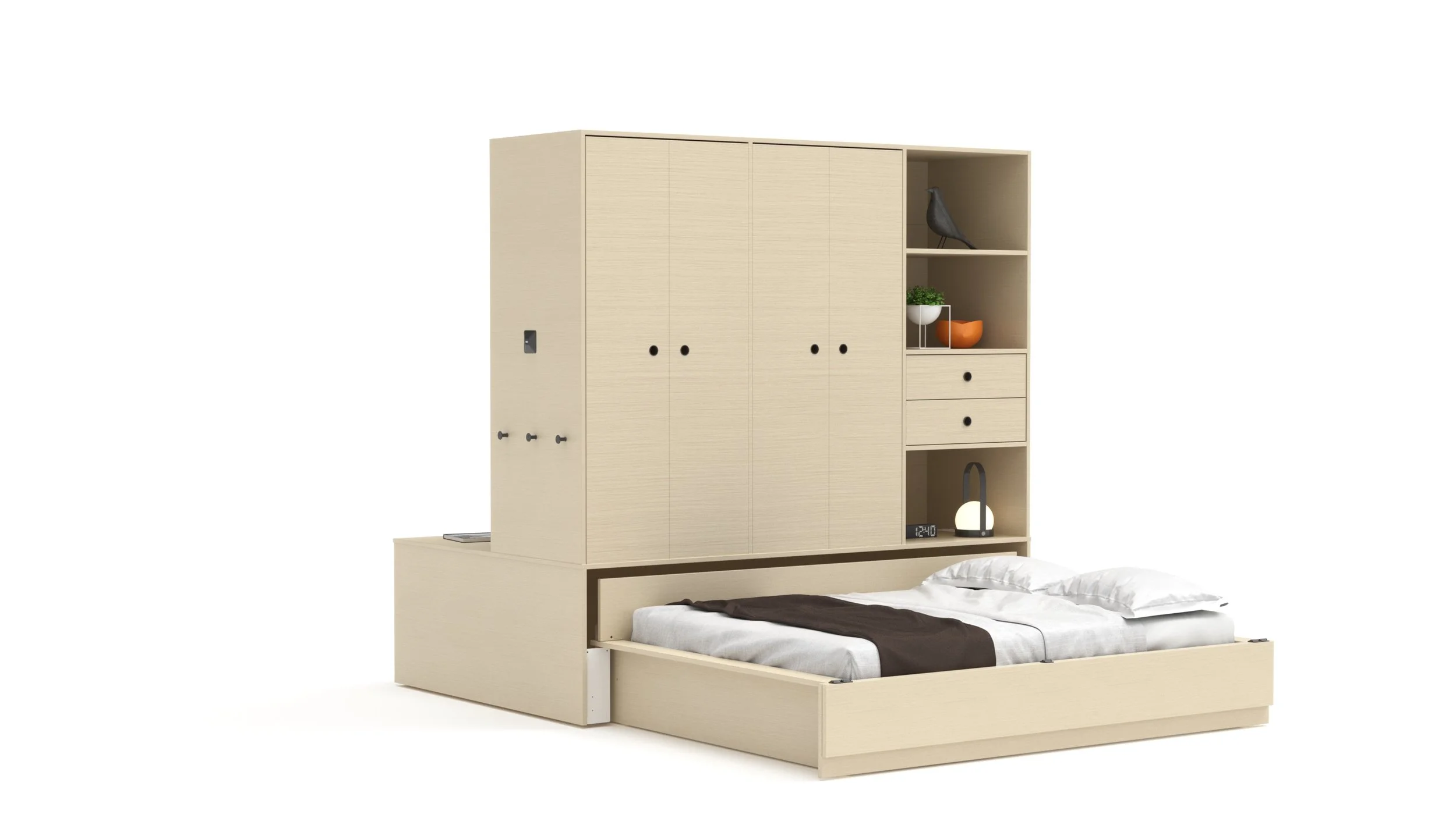 Copy of Full Bed - Oak Color Finish
