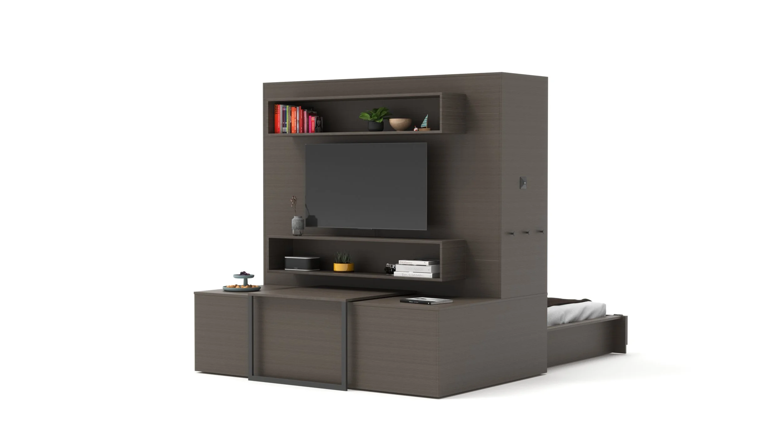 Copy of Full Bed - Walnut Color Finish