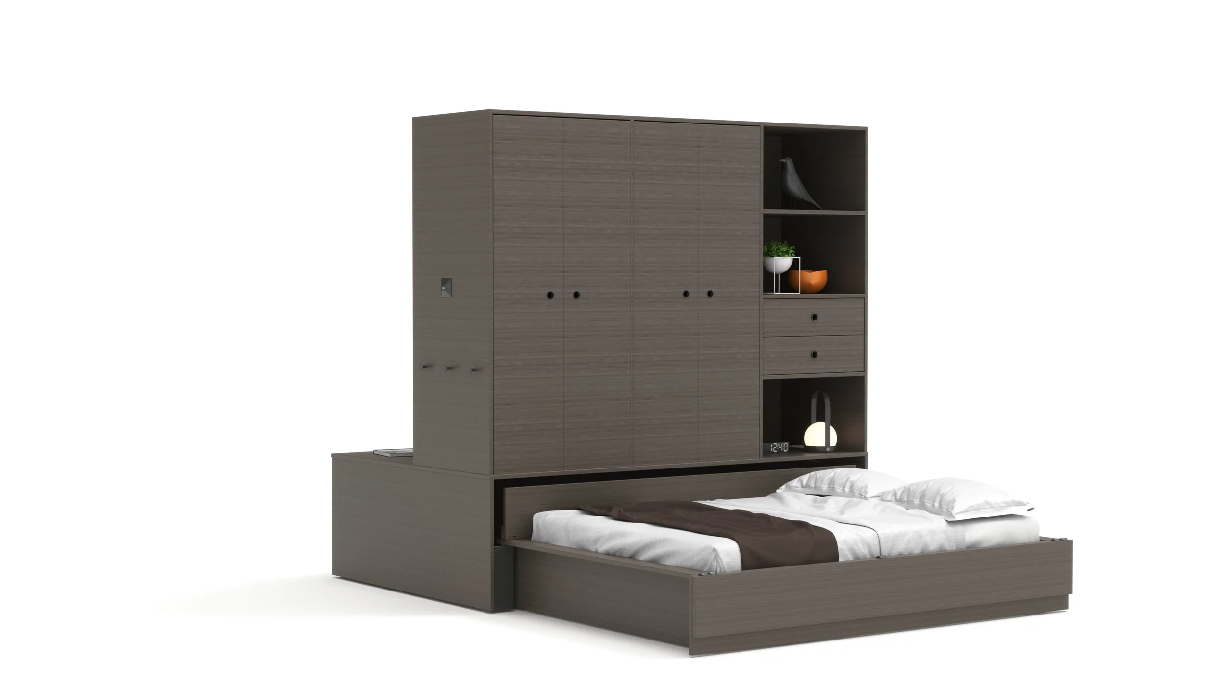 Copy of Full Bed - Walnut Color Finish