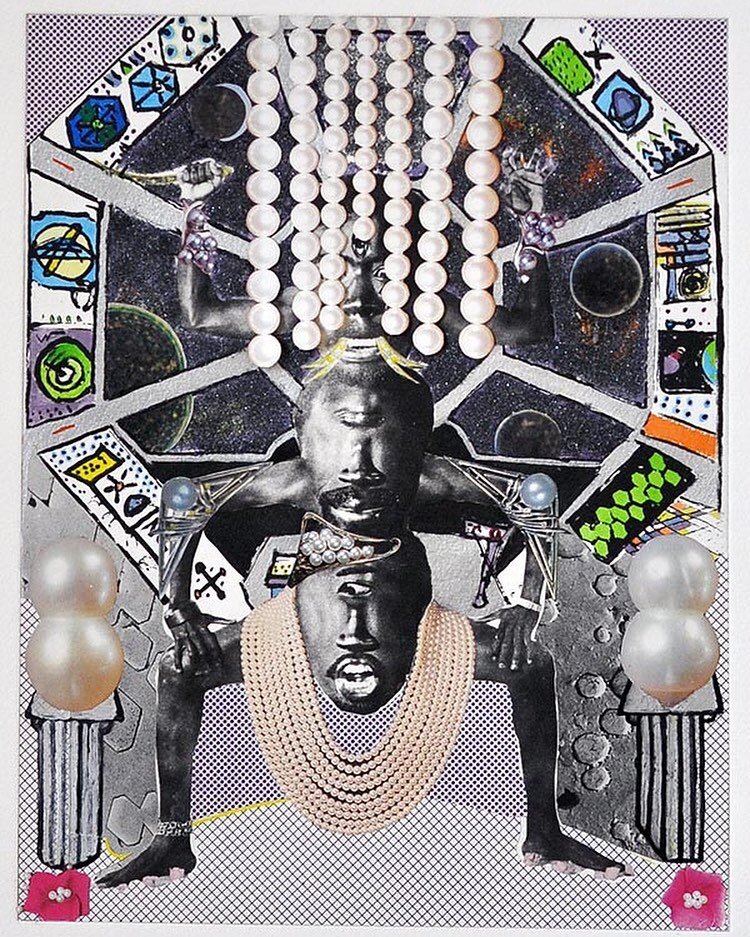 TBF to the
 &ldquo;Pearl King&rdquo; 2015
An interstellar traveler who collects pearls to power their space craft and adorn its three headed body. Here in their chamber approaching 🌍 
You can see it&rsquo;s tracker on the control panel and Jupiter o