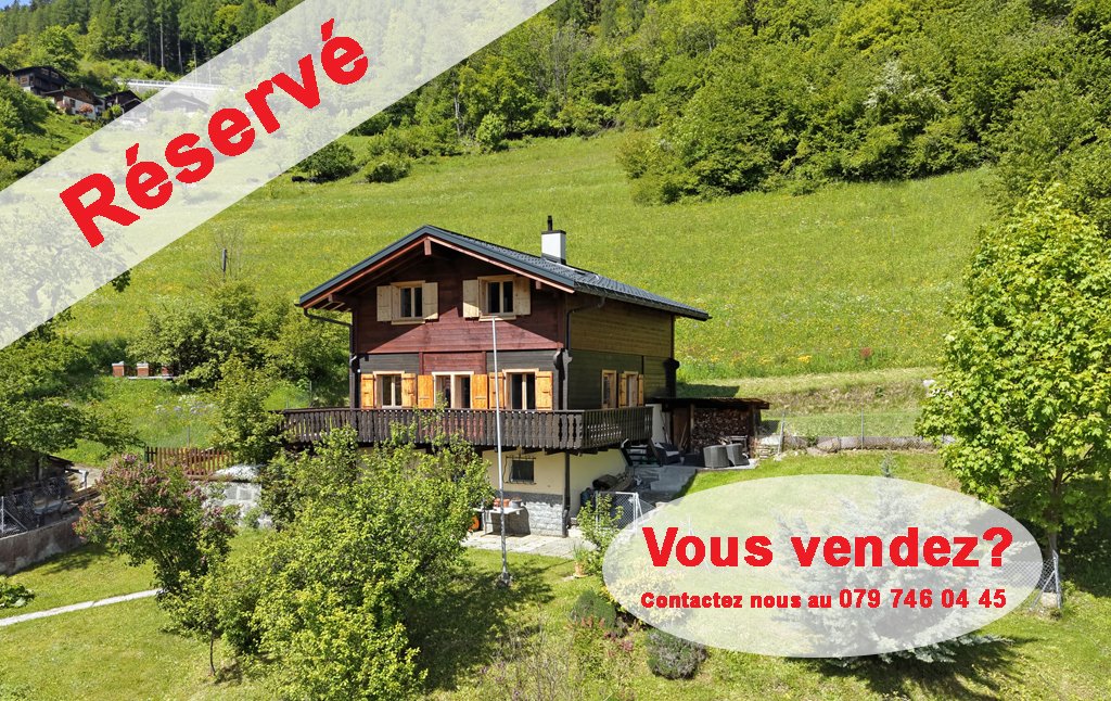 Martigny-combe (-Fays), chalet rénové 4.5 pces