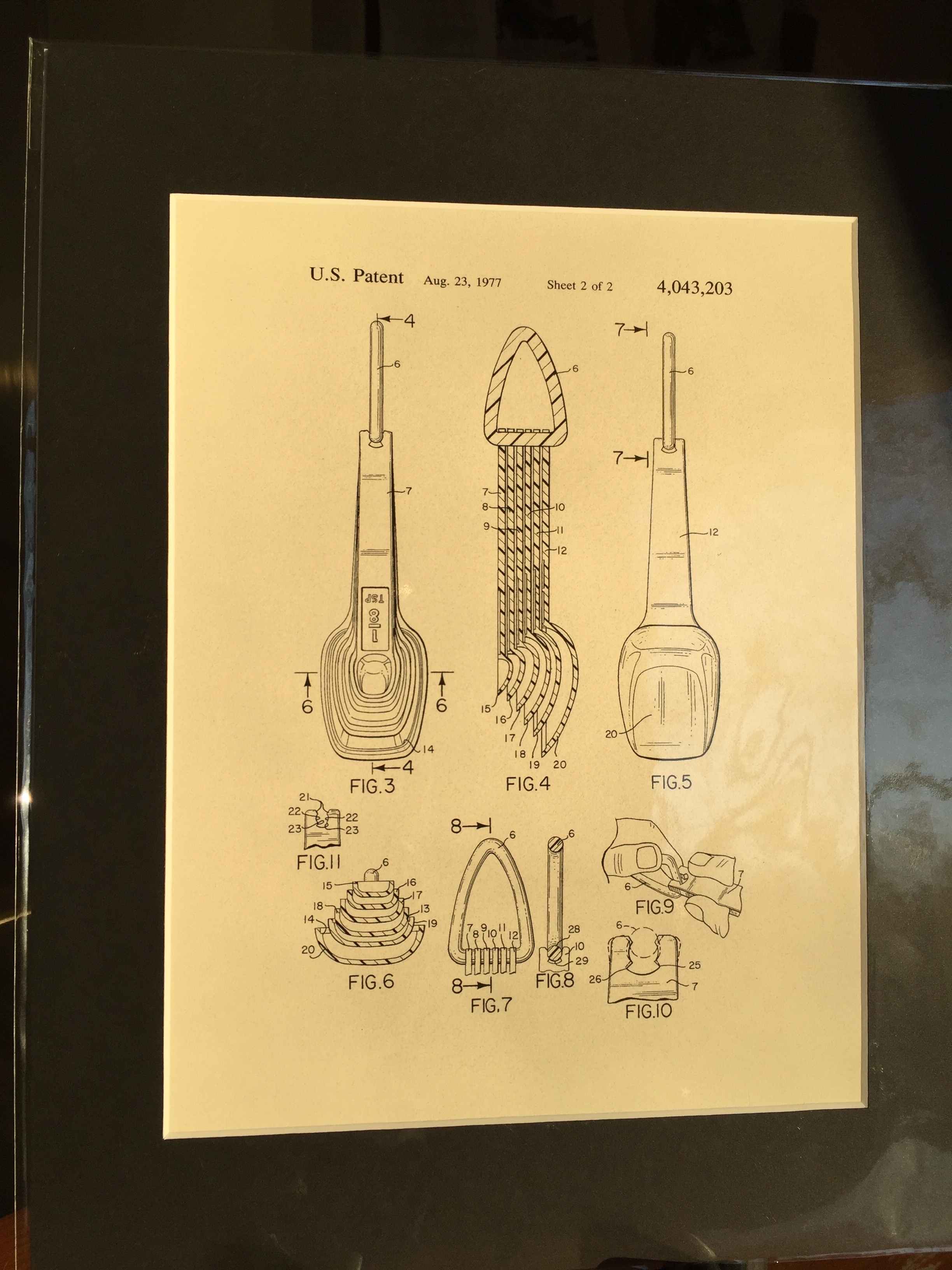 Measuring spoons 1 matted patent print