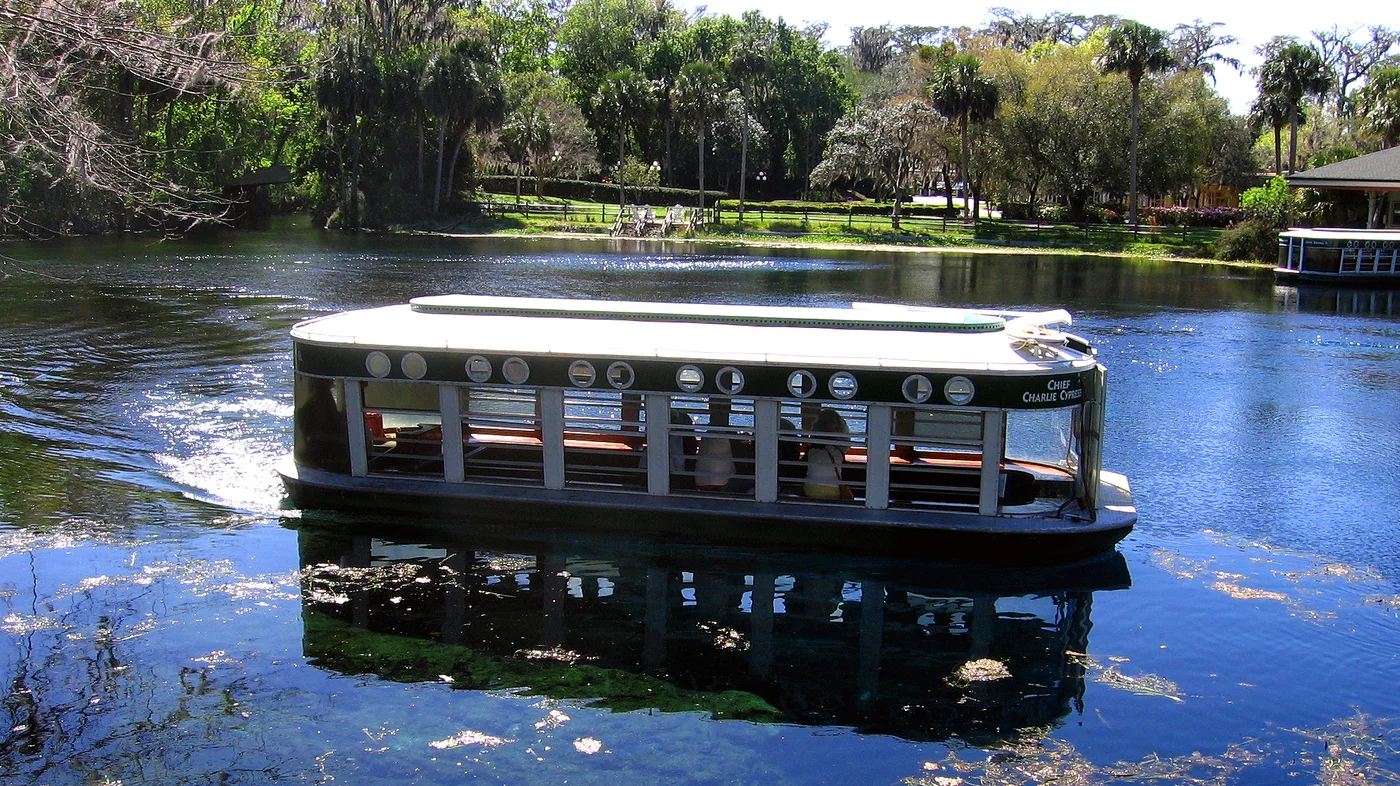 Silver Springs’ world famous glass bottom boats.