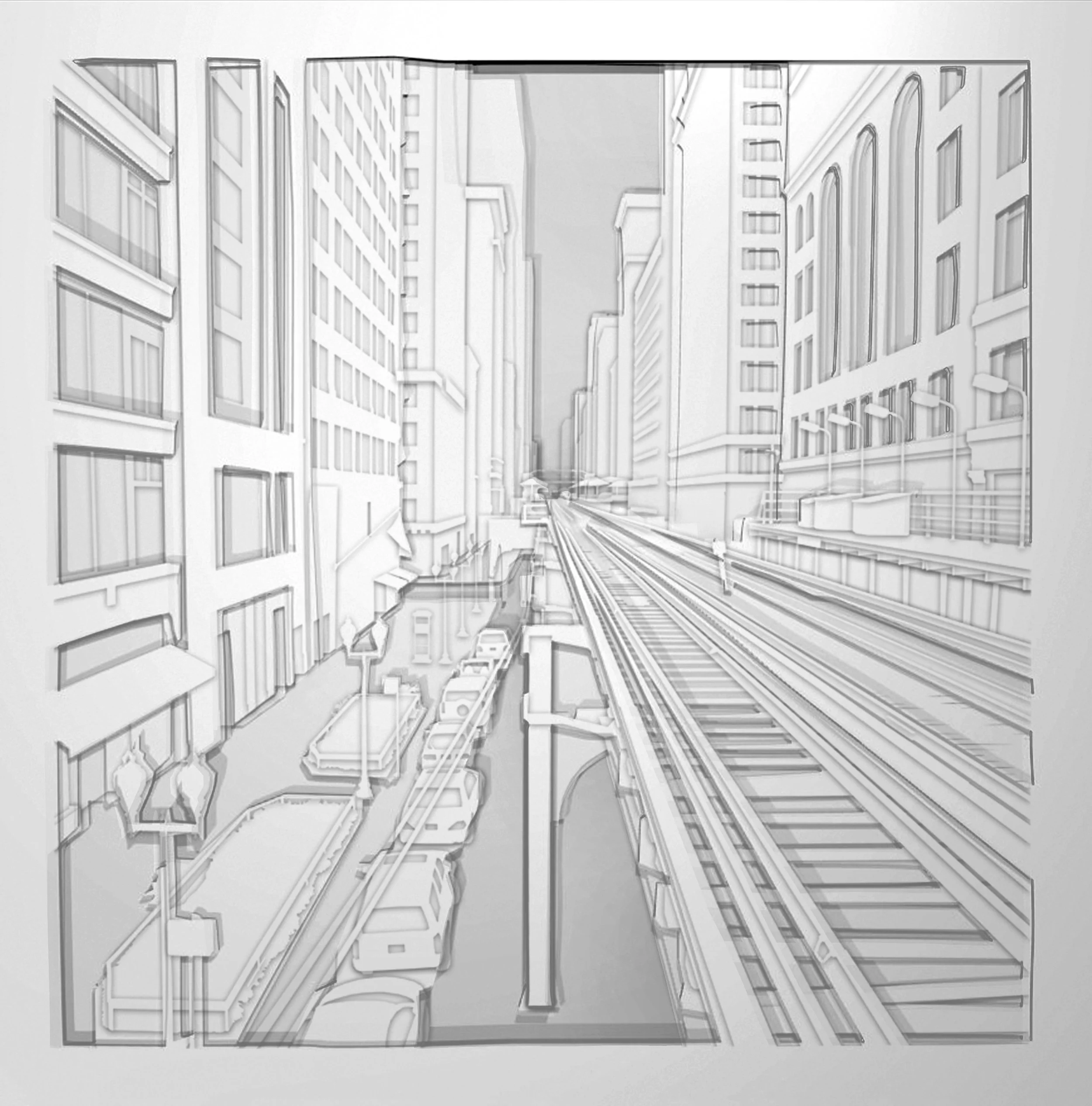 Work in Progress | 60in x 60in x 2.5in | Stone