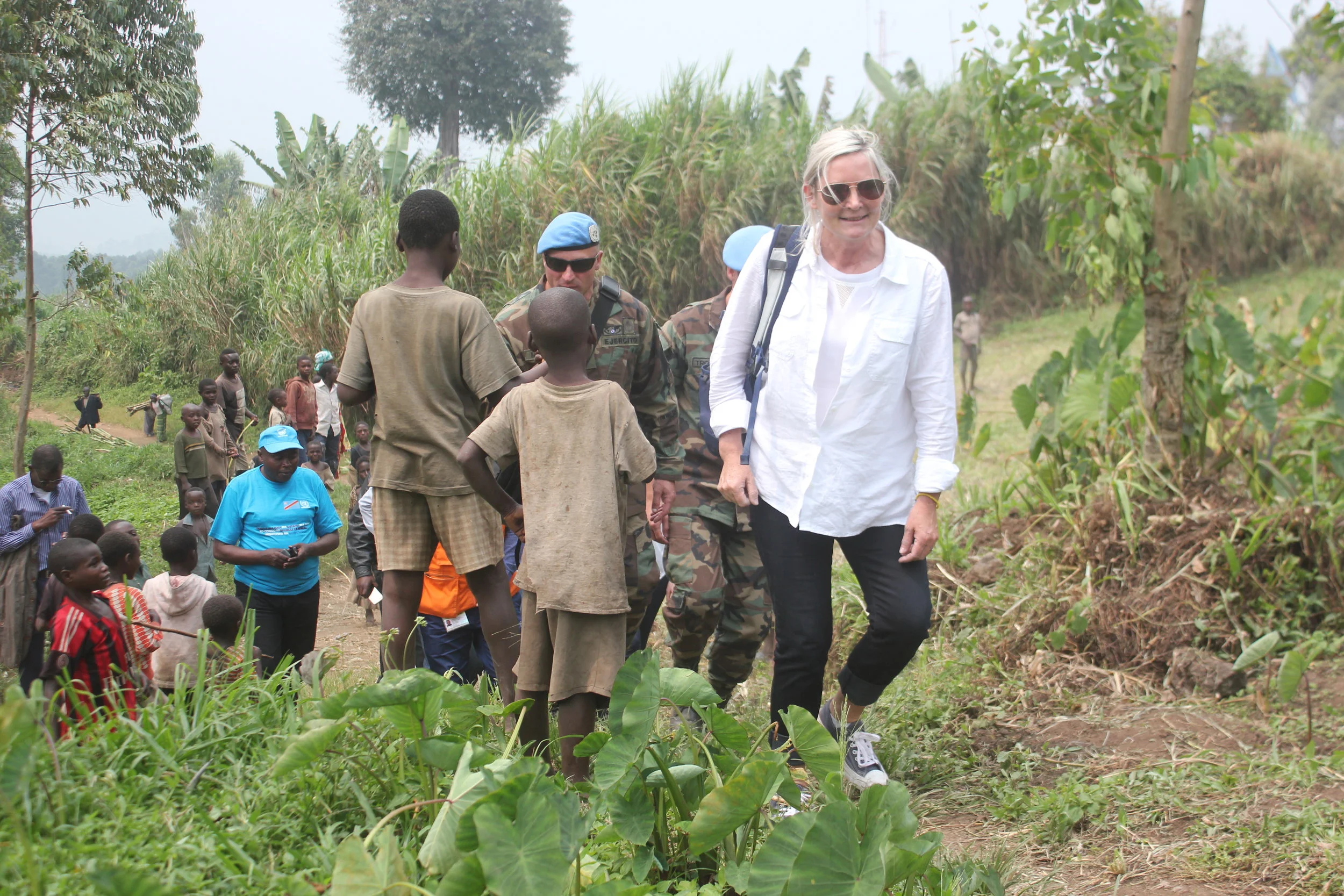 Walking through an IDP Camp