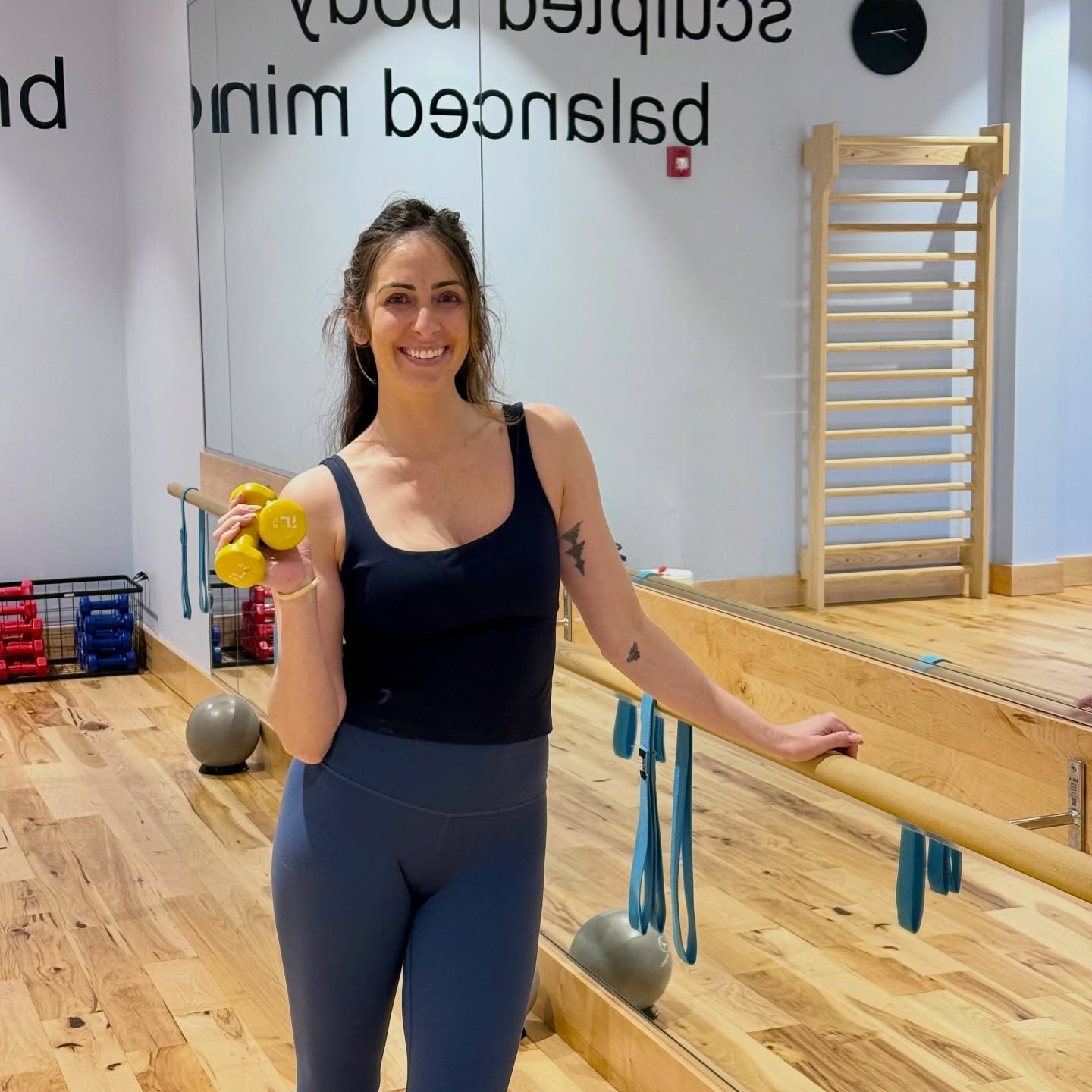 Exciting news! 🎉
We are delighted to share that Bridget has successfully completed her barre training with us!  Currently a Sculpt instructor on schedule, we eagerly anticipate her barre classes and are confident that you will enjoy them too! Congra