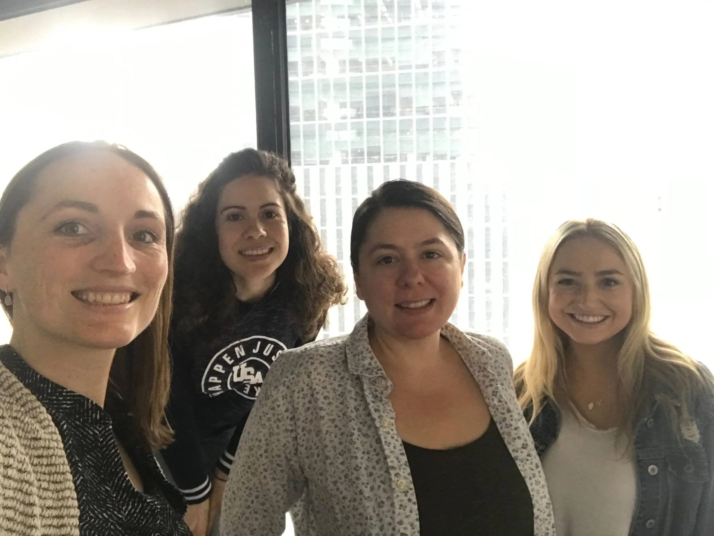 Leonie (left), with the Insider Inc. Talent Team.