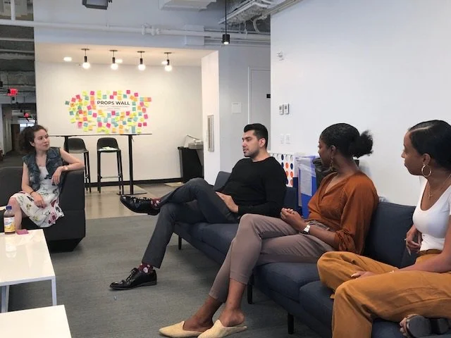 From left: Melanie Naranjo (Director, People & Culture), Josh Vasquez (Account Director for Sales), Marisa Palmer (Video Producer for Insider), Cheyenne Dean (Account Manager for BI Intelligence)