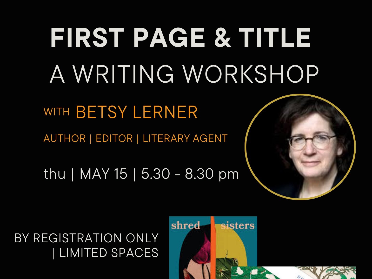 Willoughby Writers Group | First Page & Title | A Writing Workshop with Betsy Lerner