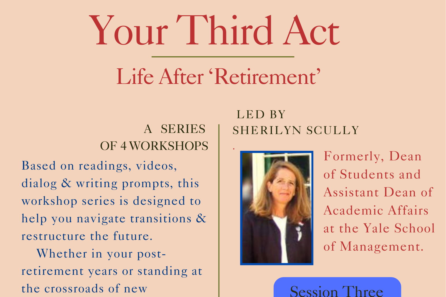 YOUR THIRD ACT | SESSION 1