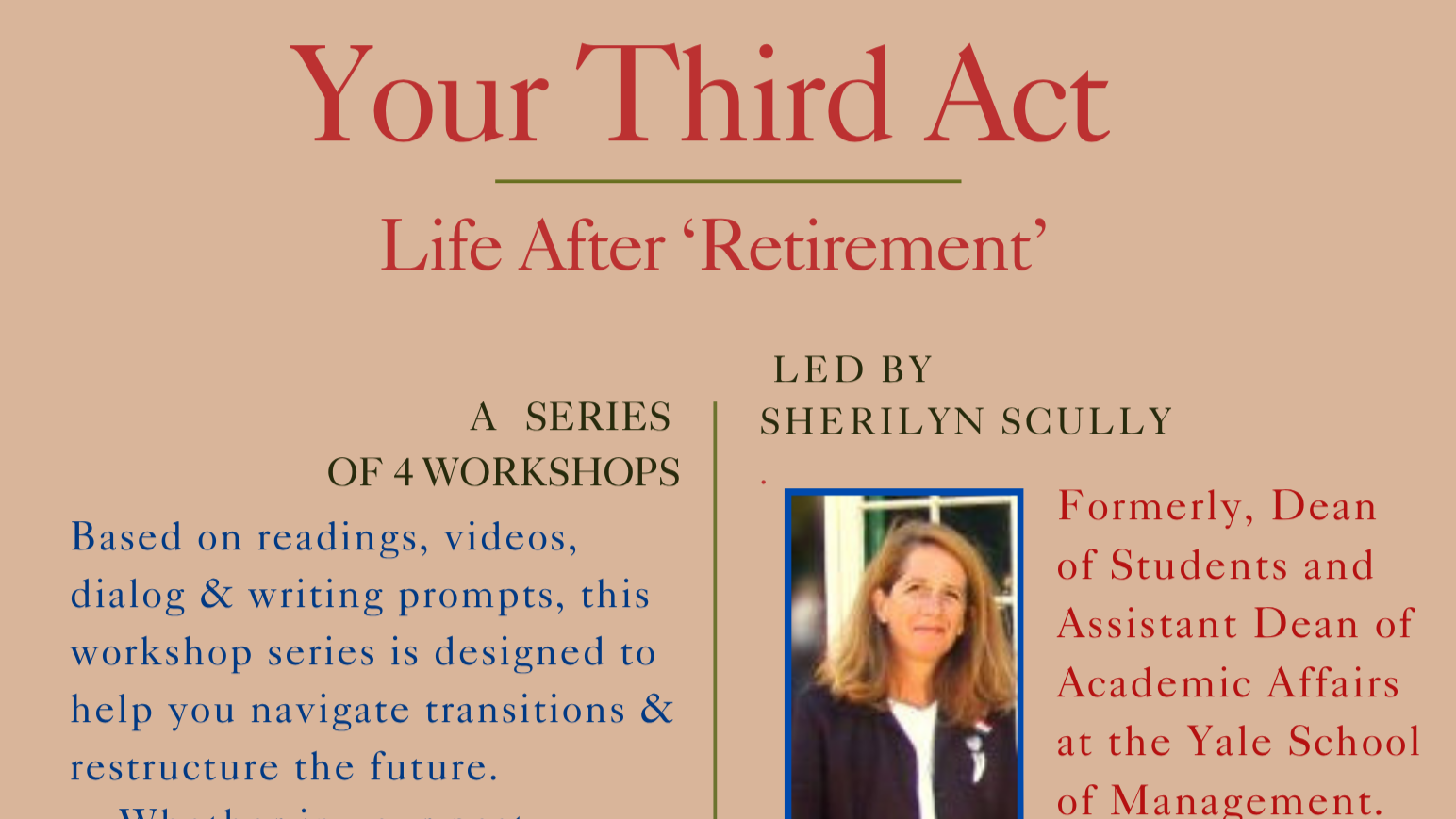 Your Third Act | Retirement Workshop Series