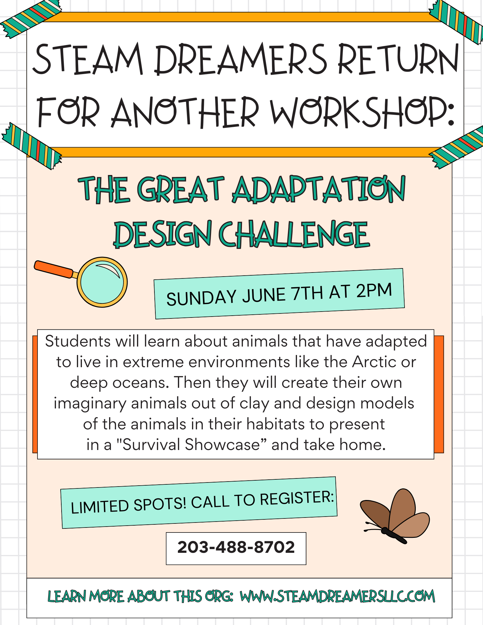 Rescheduled! STEAM Program: The Great Adaptation Design Challenge