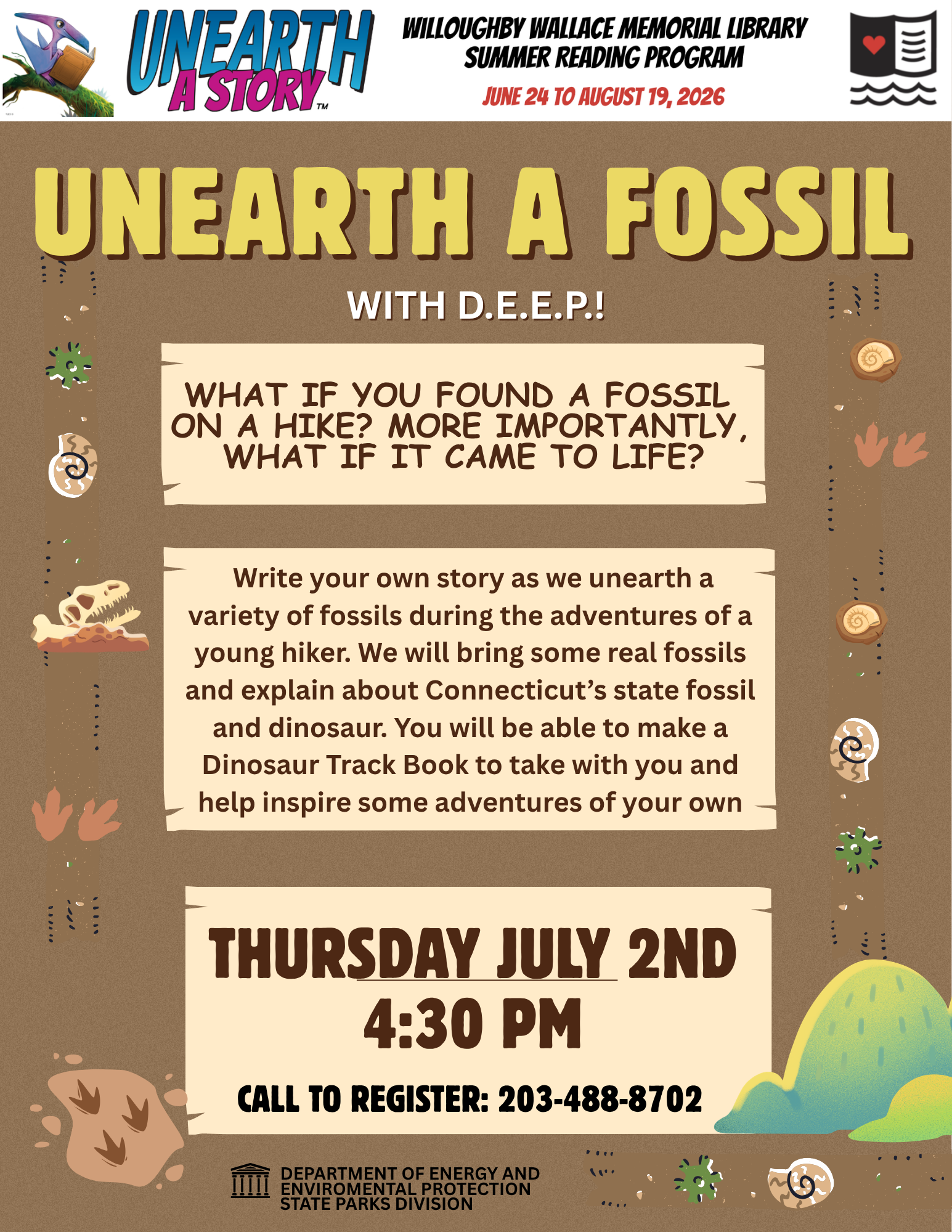 "Unearth a Fossil" Summer Reading Program