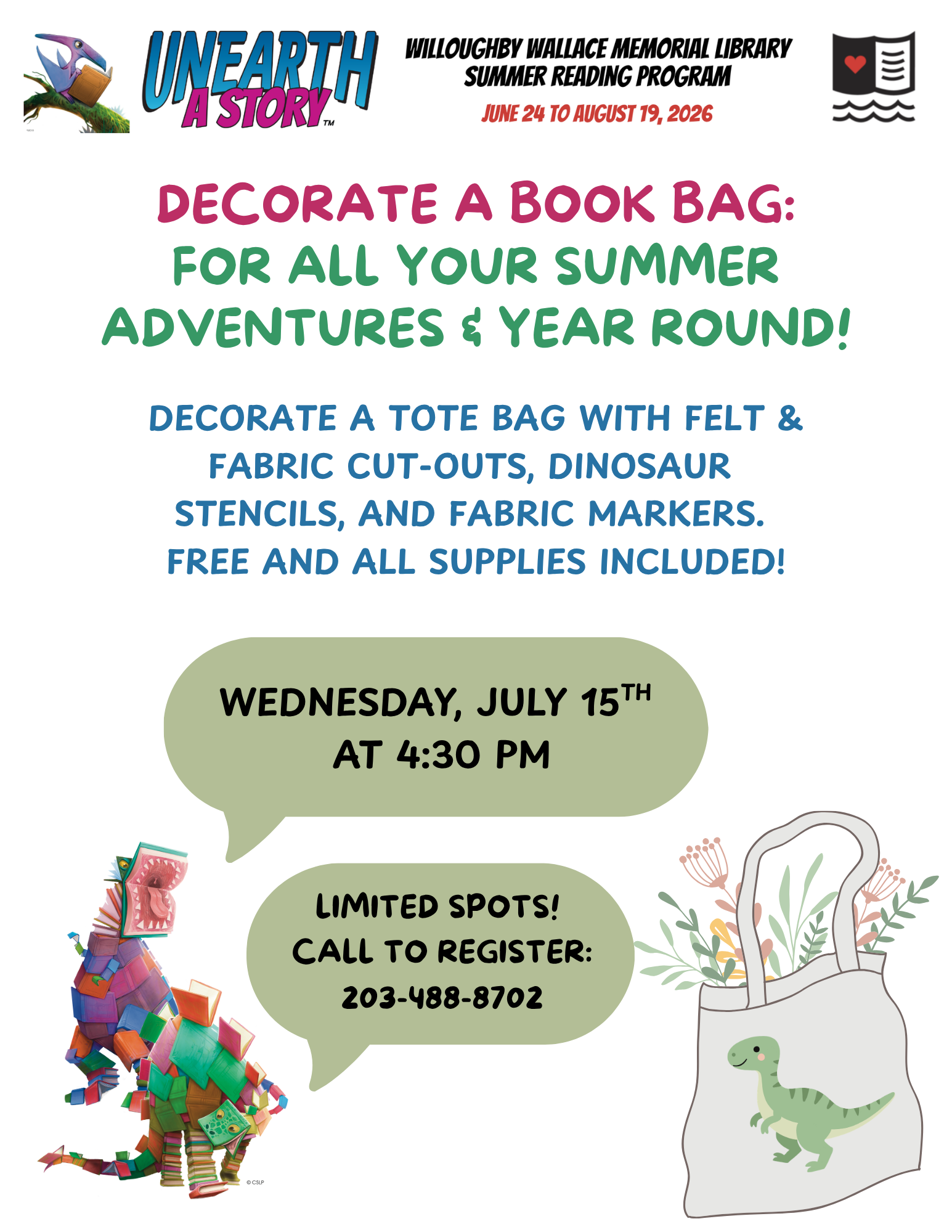 Decorate a Book Bag for Summer Reading