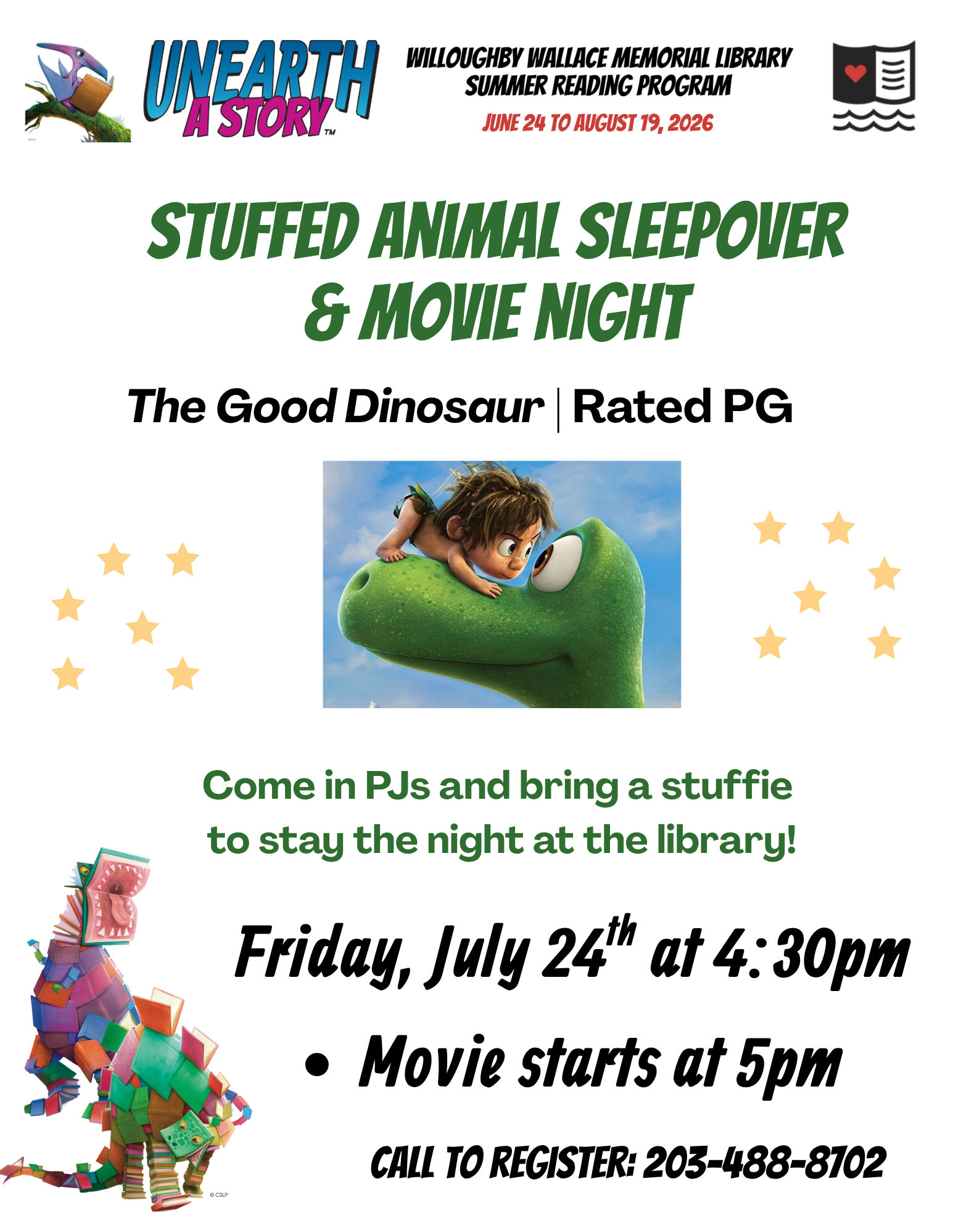 Stuffed Animal Sleepover and Movie Night