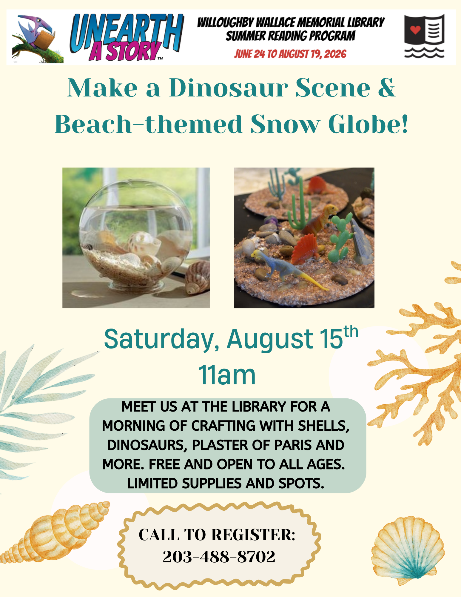 DIY Beach Snow Globes &amp; Dinosaur Scenes