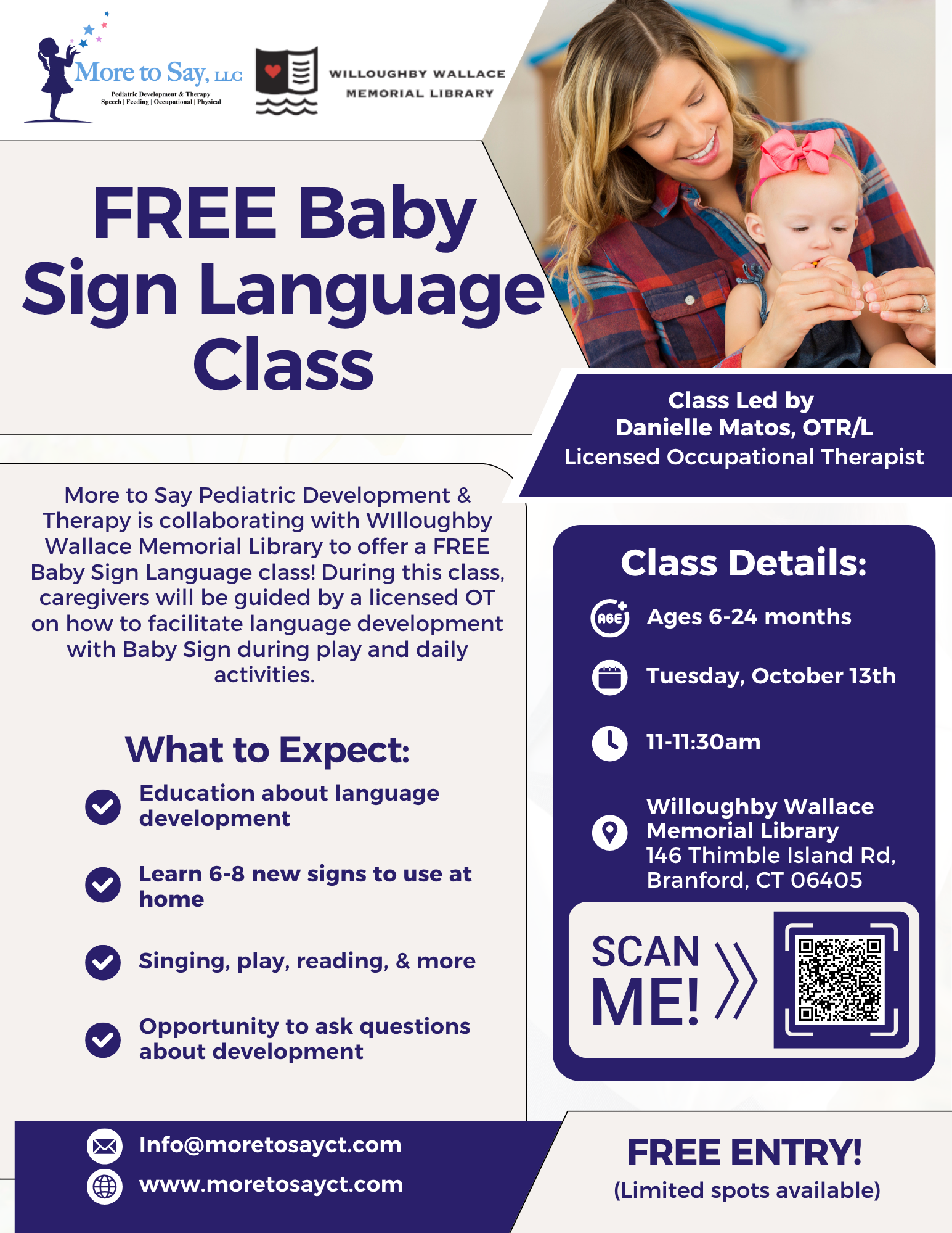 Free Baby Sign Language Class with More to Say