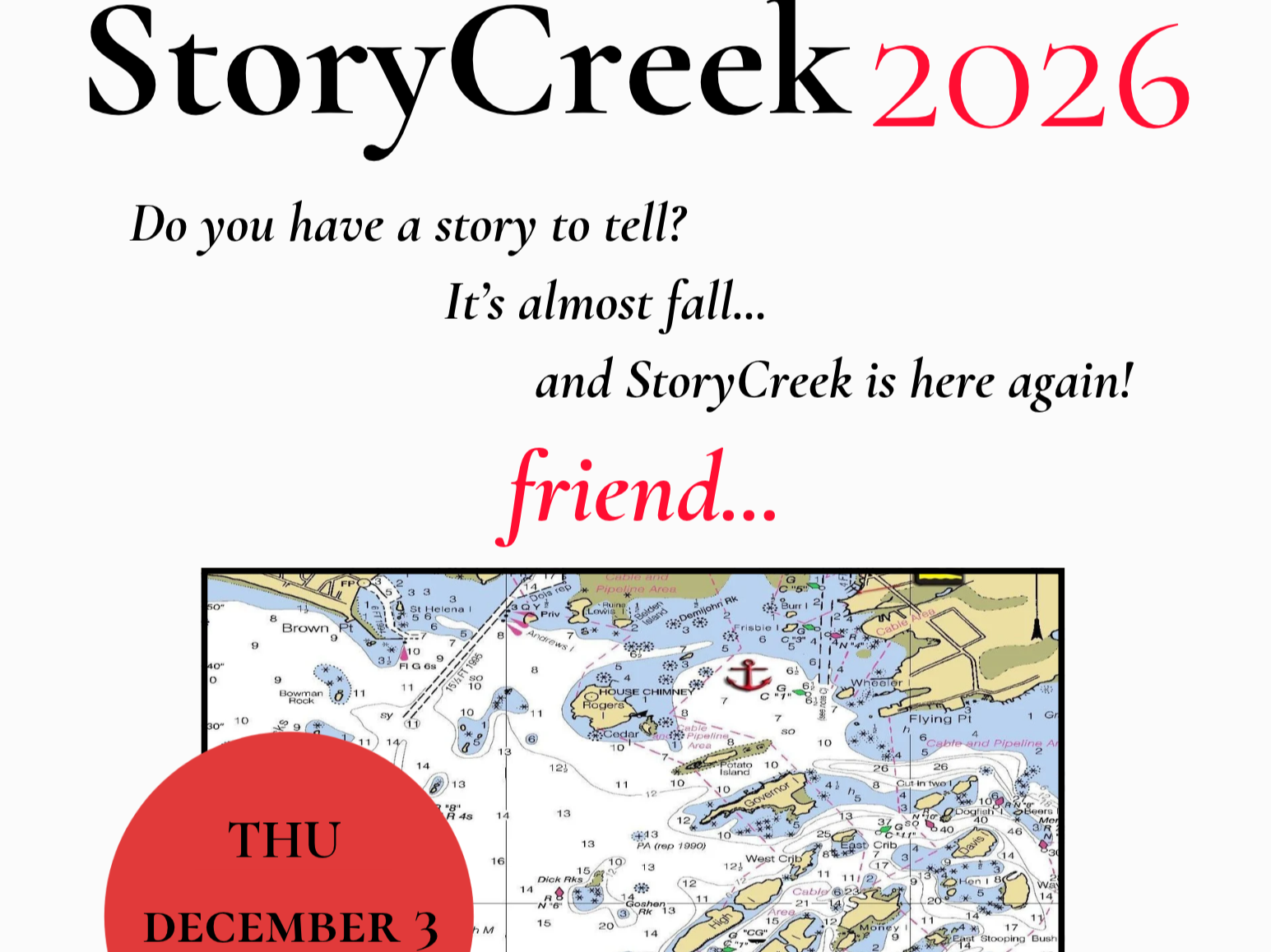 StoryCreek 2025 | An Evening of Storytelling & Song