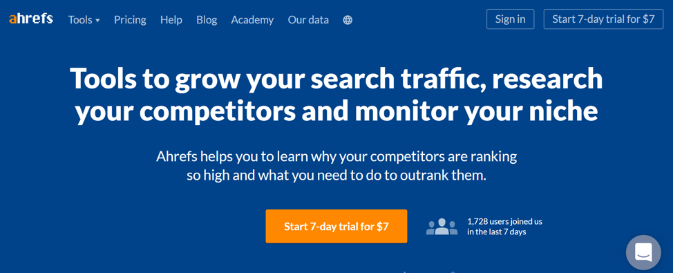 #1 Best SEO TOOL FOR BACKLINK CHECKING AND TRACKING: ahrefs