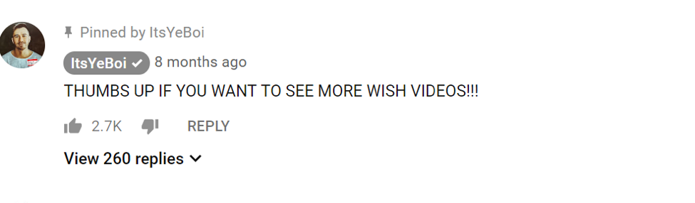 generate more views on youtube videos by pinning a comment on every video.
