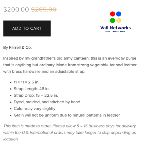 How to optimize product description for squarespace.